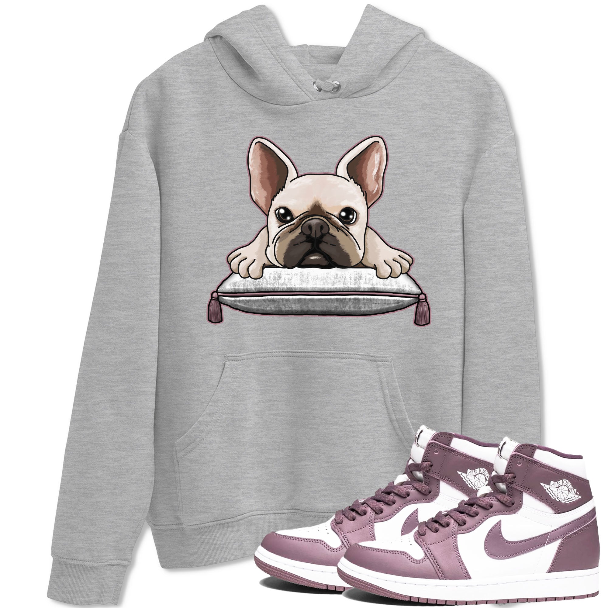 French Bulldog snkmatch Tee - Air Jordan 1 Mauve
