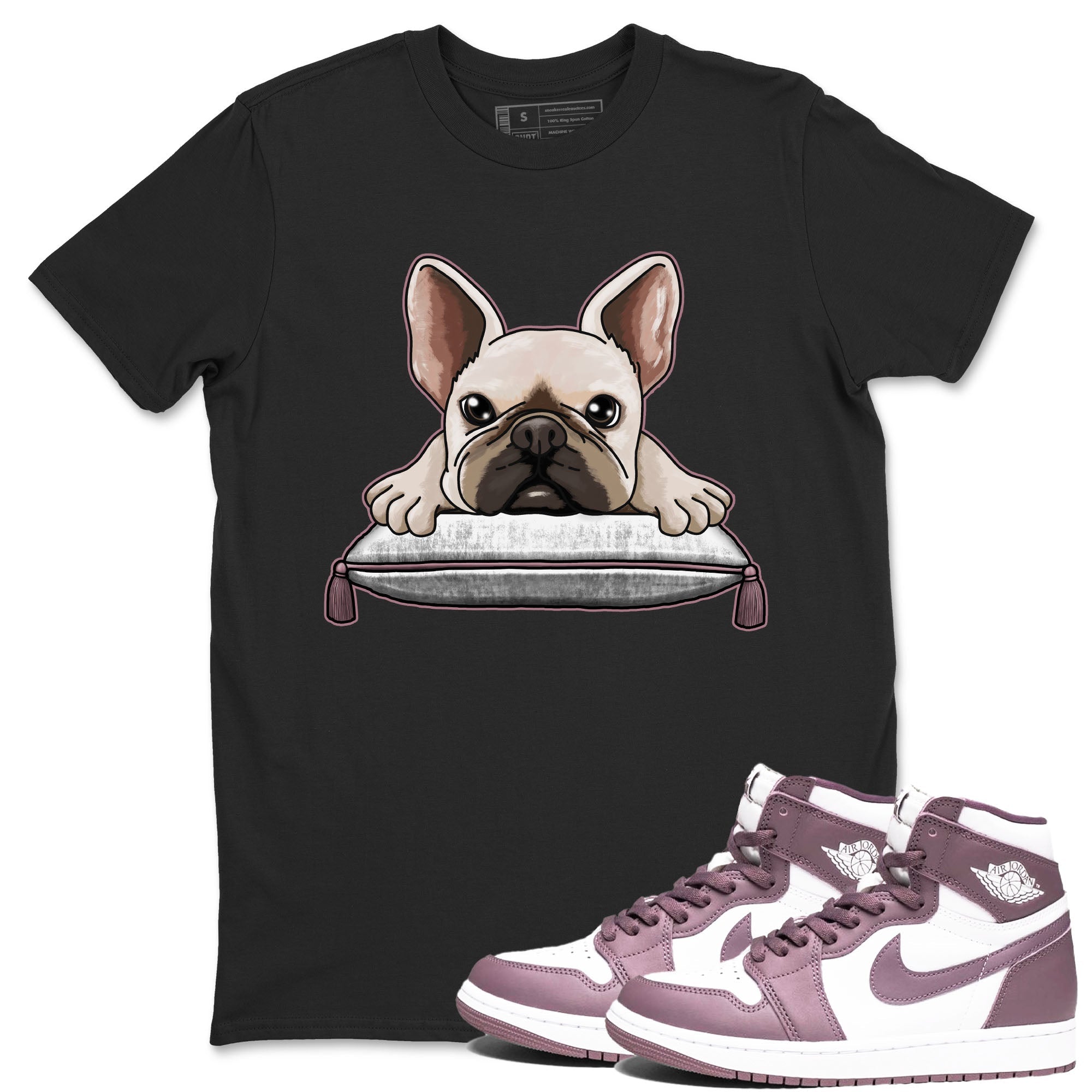 French Bulldog snkmatch Tee - Air Jordan 1 Mauve
