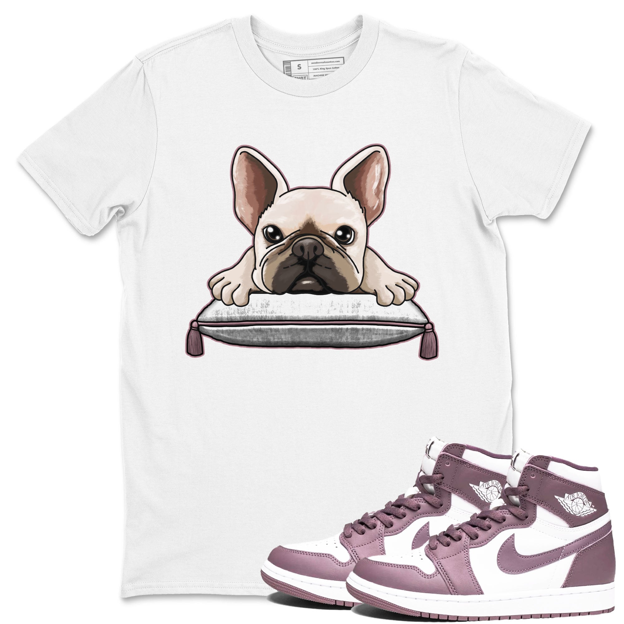 French Bulldog snkmatch Tee - Air Jordan 1 Mauve