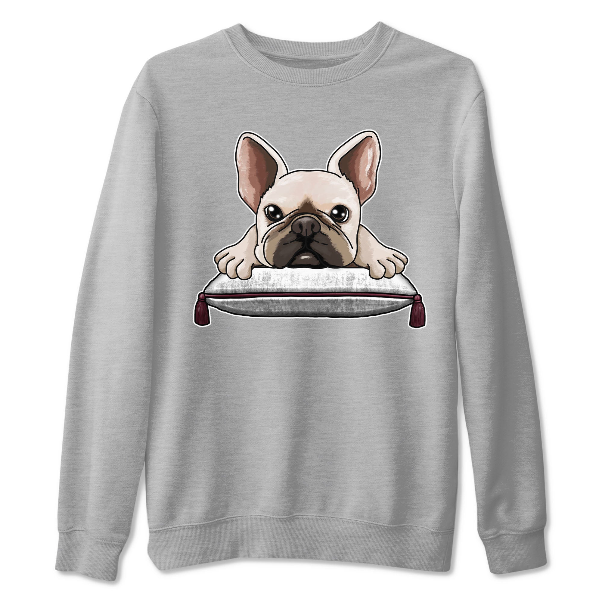 French Bulldog snkmatch Tees - Air Jordan 1 Metallic Burgundy
