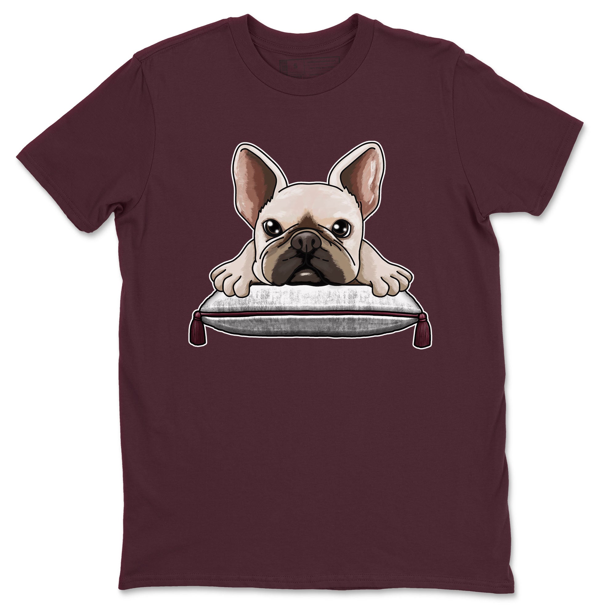 French Bulldog snkmatch Tees - Air Jordan 1 Metallic Burgundy
