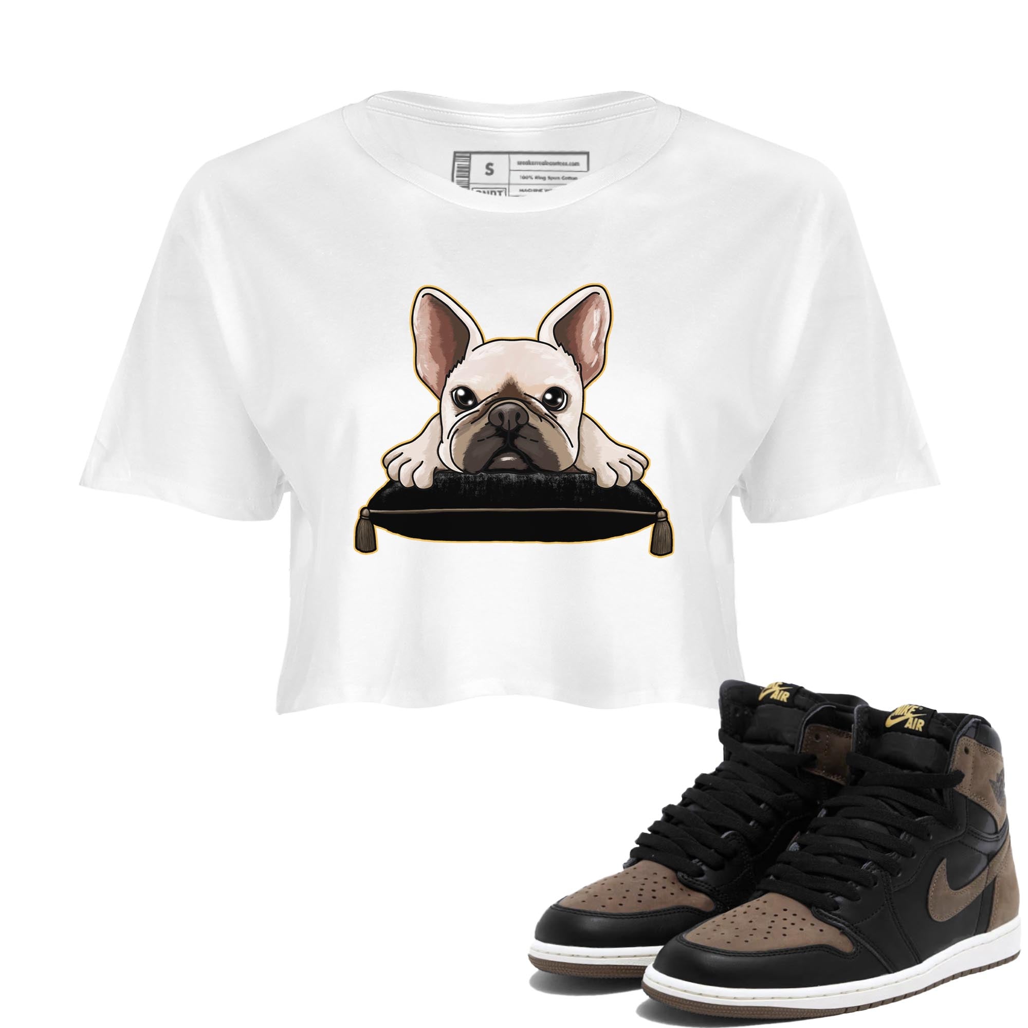 French Bulldog snkmatch Women's Top - Air Jordan 1 Palomino