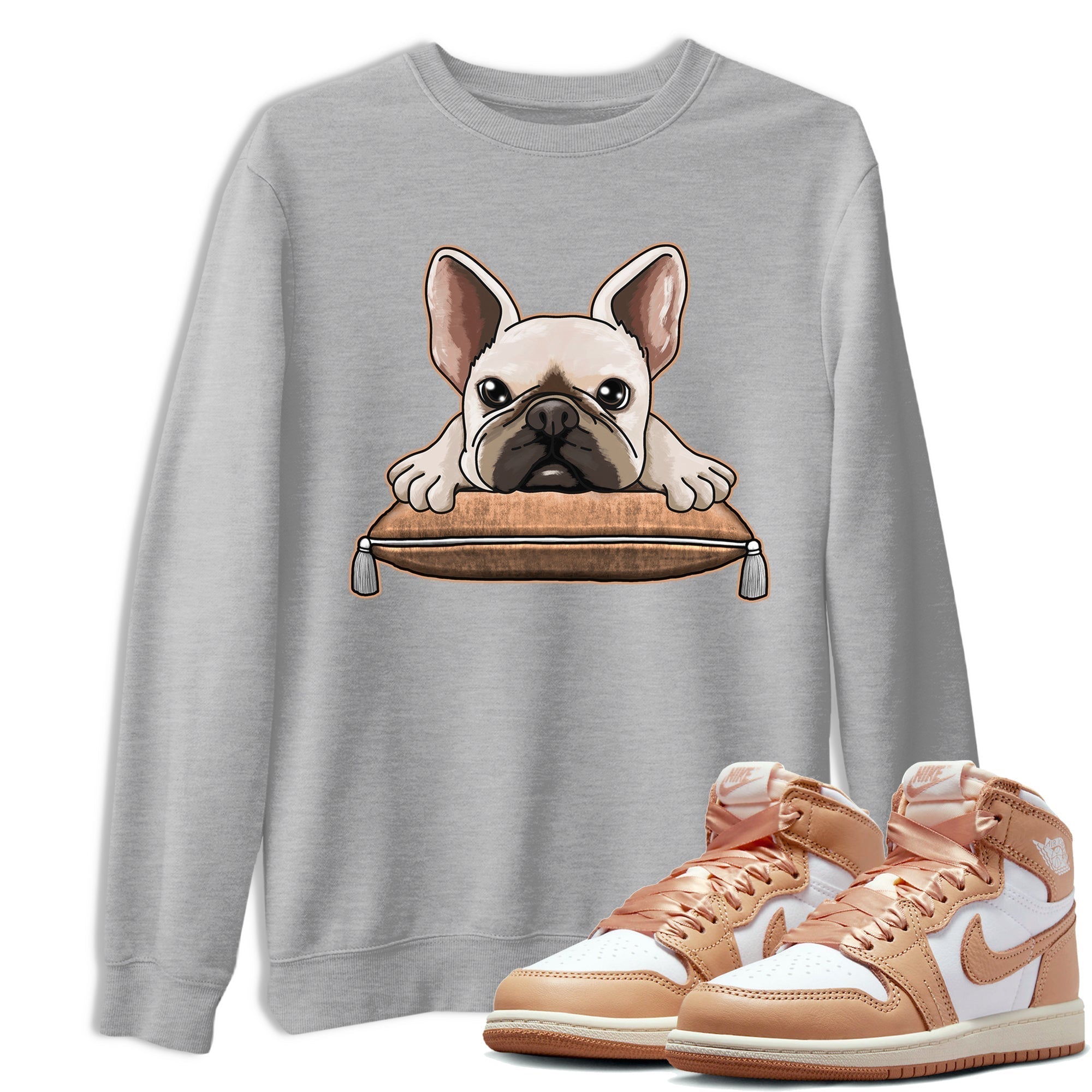 French Bulldog snkmatch Tee - Air Jordan 1 Praline