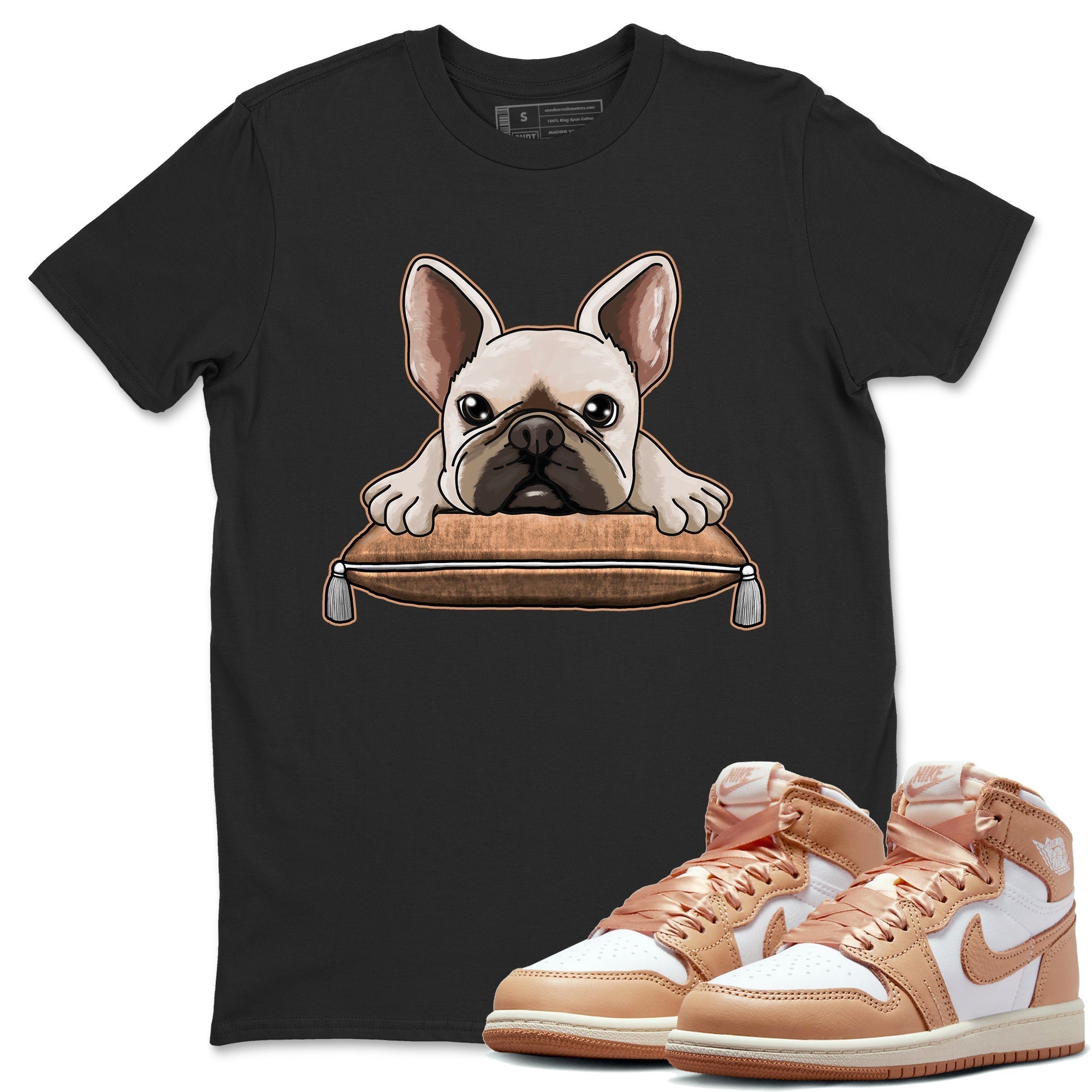 French Bulldog snkmatch Tee - Air Jordan 1 Praline