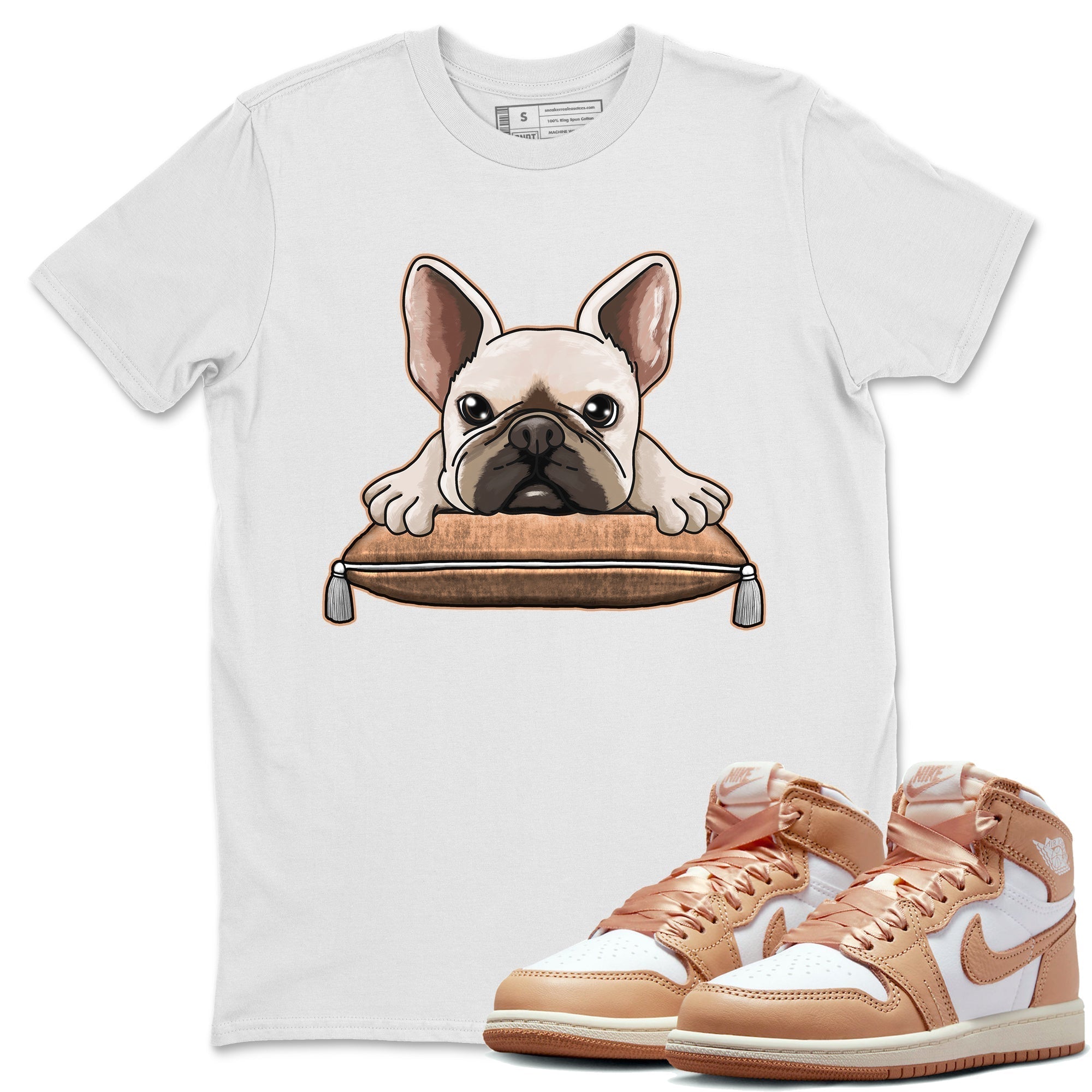 French Bulldog snkmatch Tee - Air Jordan 1 Praline