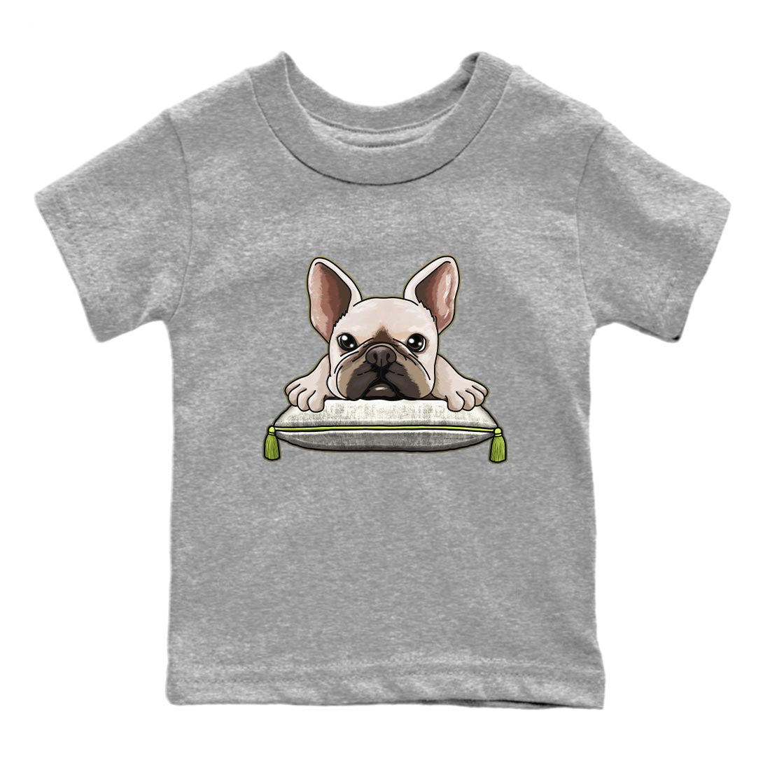 French Bulldog snkmatch Tee Kids - Air Jordan 1 Travis Scott Golf Olive