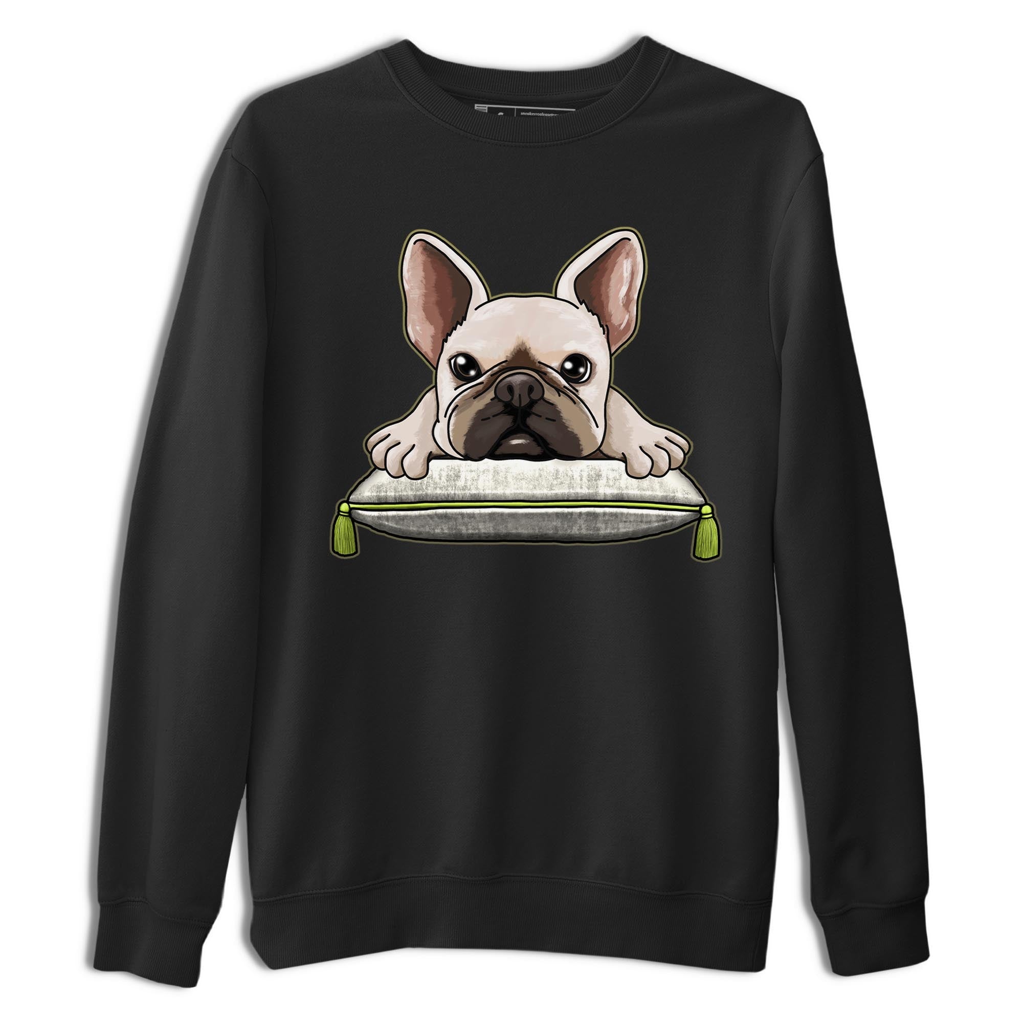 French Bulldog snkmatch Tee - Air Jordan 1 Travis Scott Golf Olive