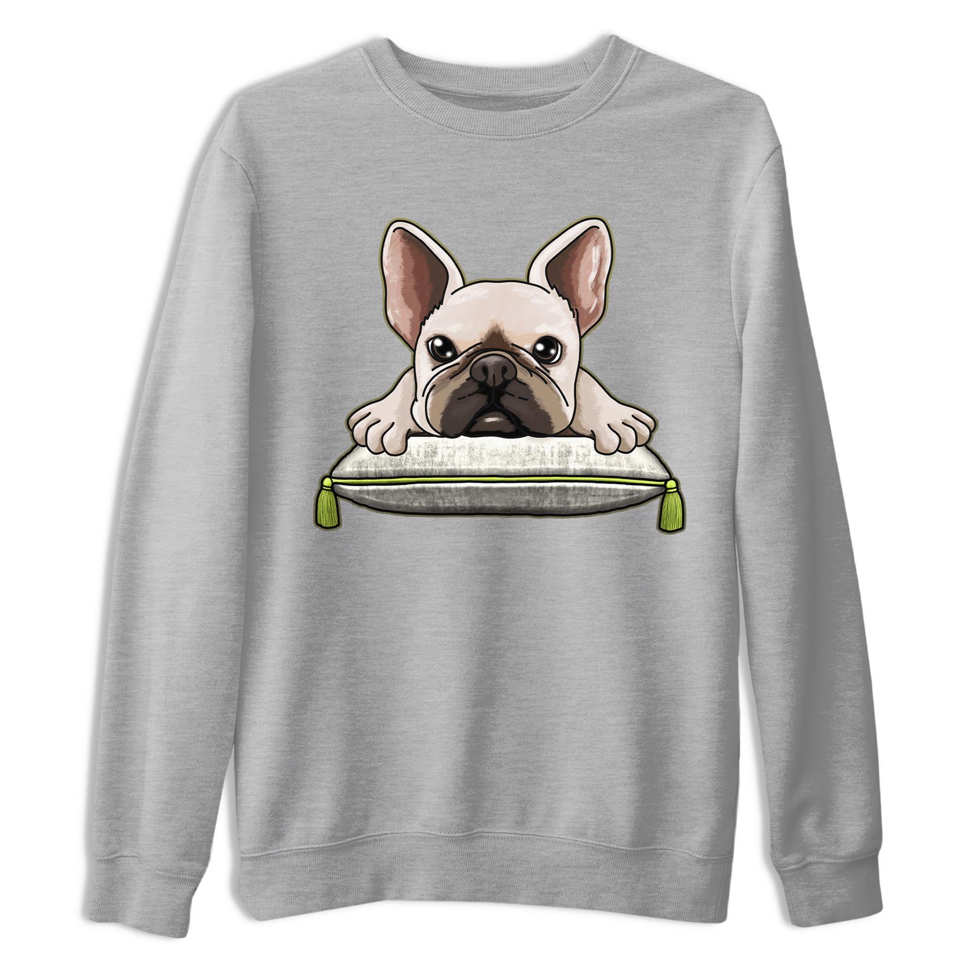 French Bulldog snkmatch Tee - Air Jordan 1 Travis Scott Golf Olive