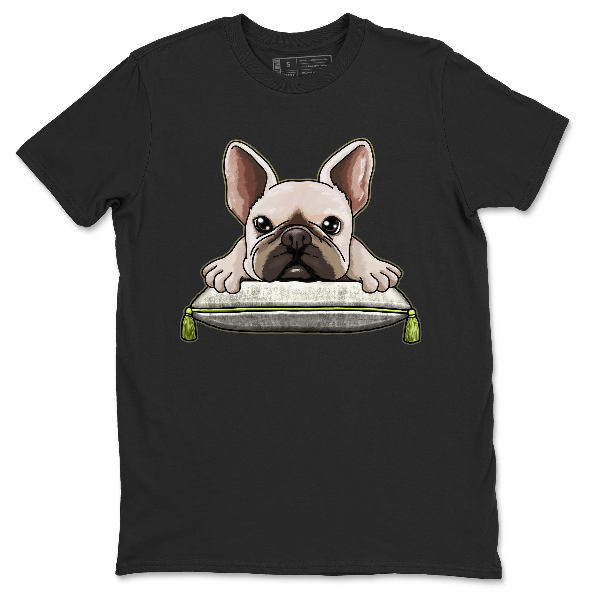 French Bulldog snkmatch Tee - Air Jordan 1 Travis Scott Golf Olive