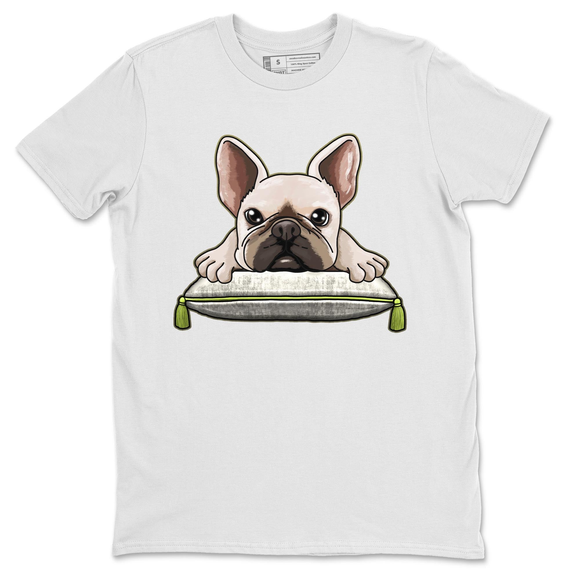 French Bulldog snkmatch Tee - Air Jordan 1 Travis Scott Golf Olive