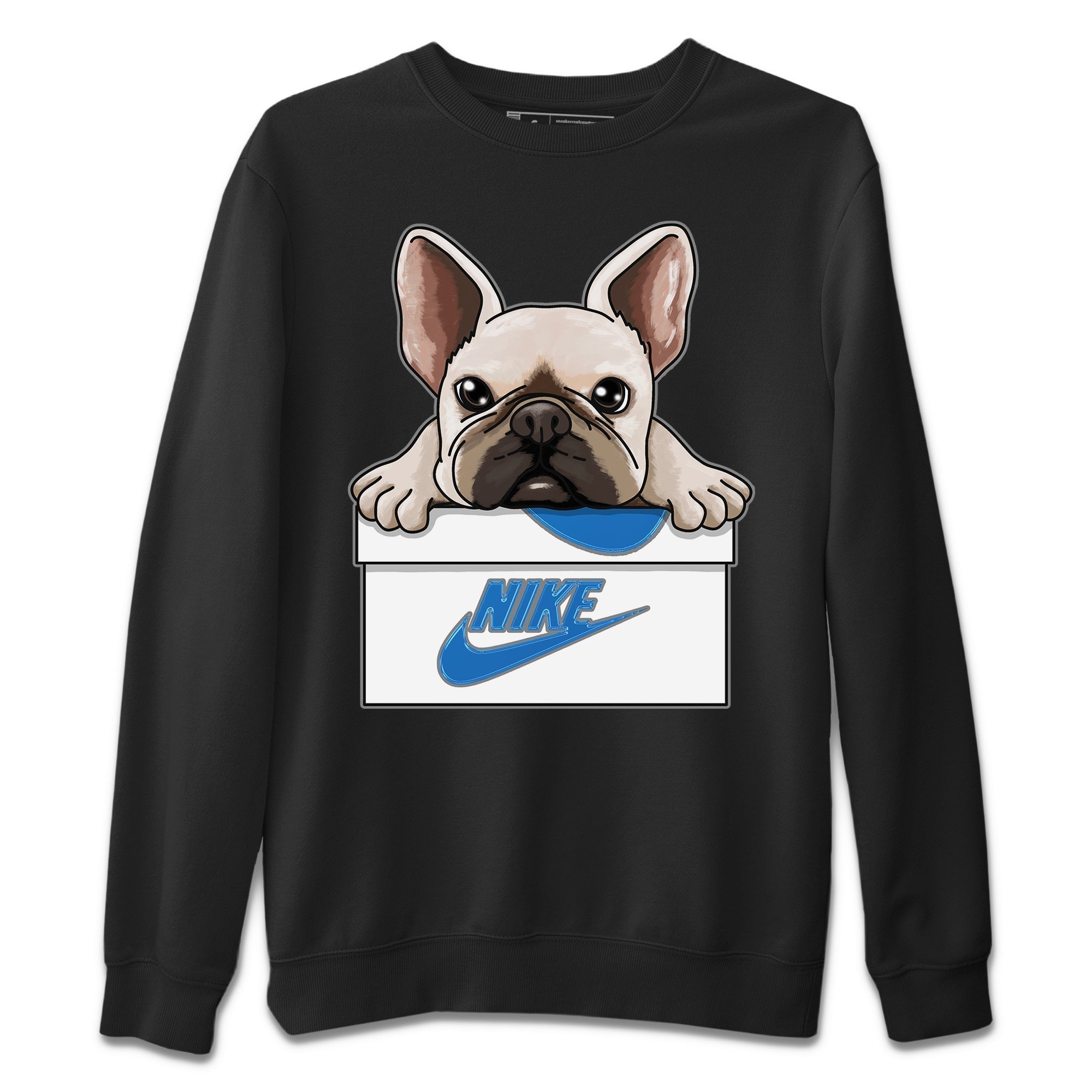 French Bulldog Unisex Tops - Air Jordan 1 True Blue