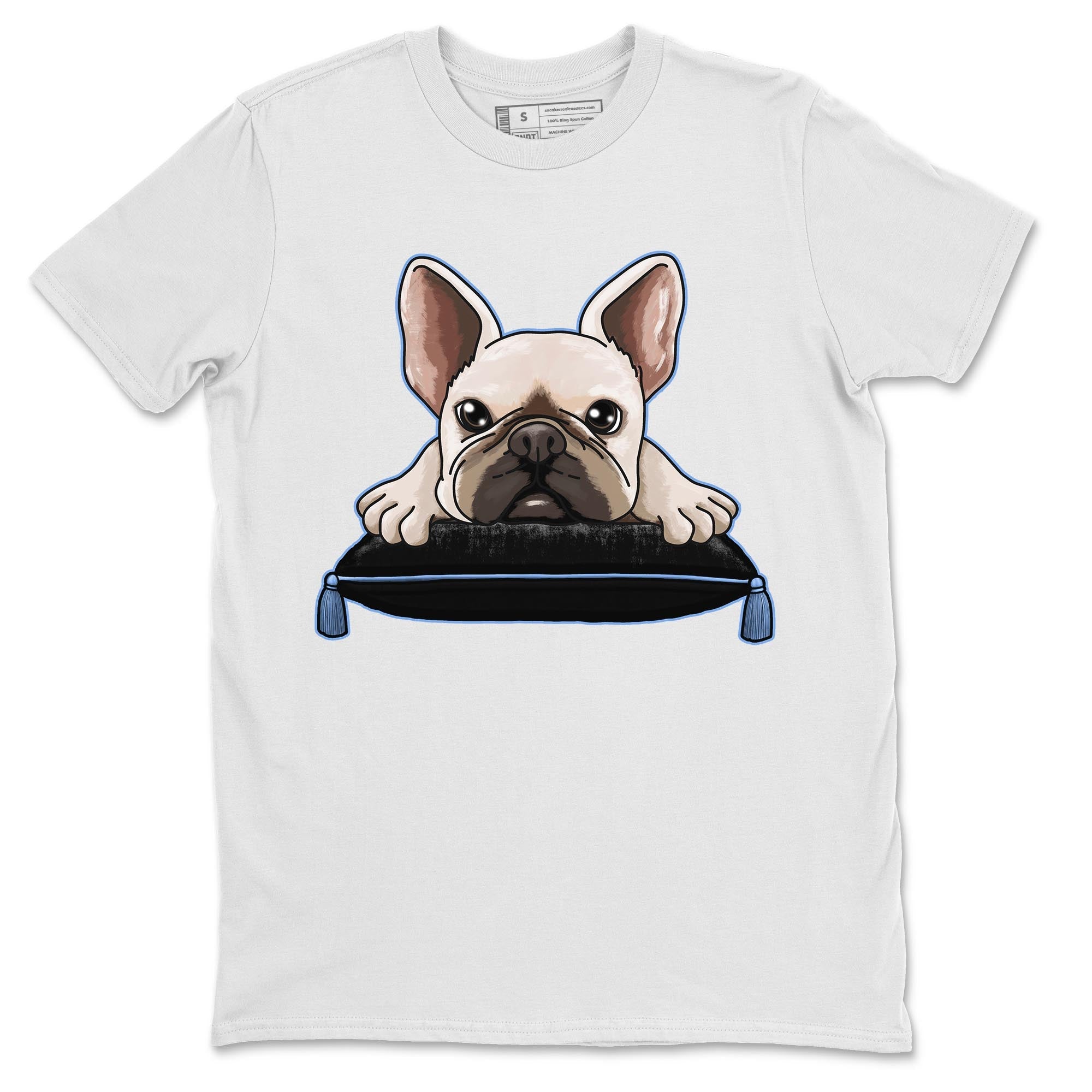 French Bulldog snkmatch Tee - Air Jordan 1 UNC Toe
