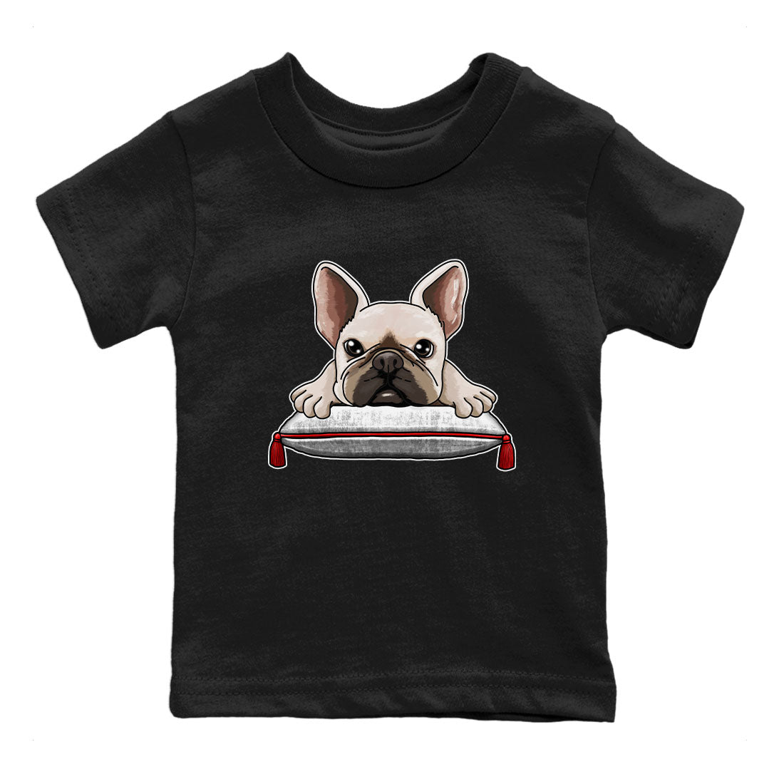 French Bulldog snkmatch Tee Kids - Air Jordan 1 University Red