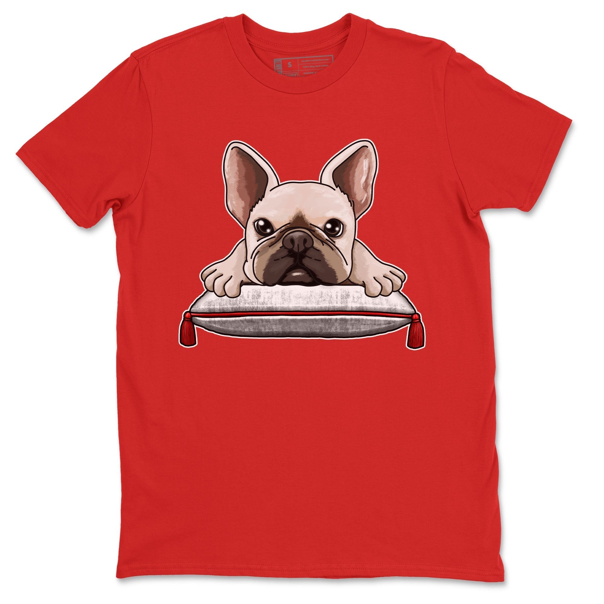 French Bulldog snkmatch Tee - Air Jordan 1 University Red