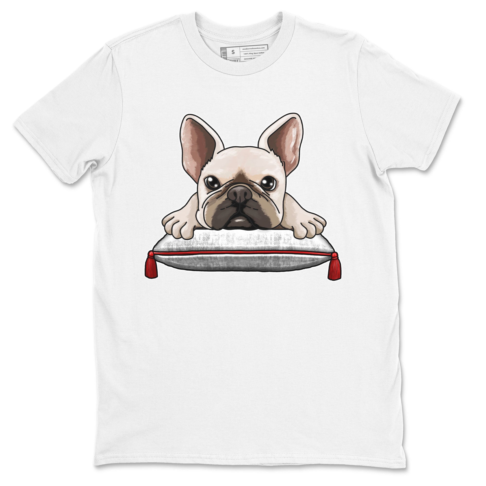 French Bulldog snkmatch Tee - Air Jordan 1 University Red