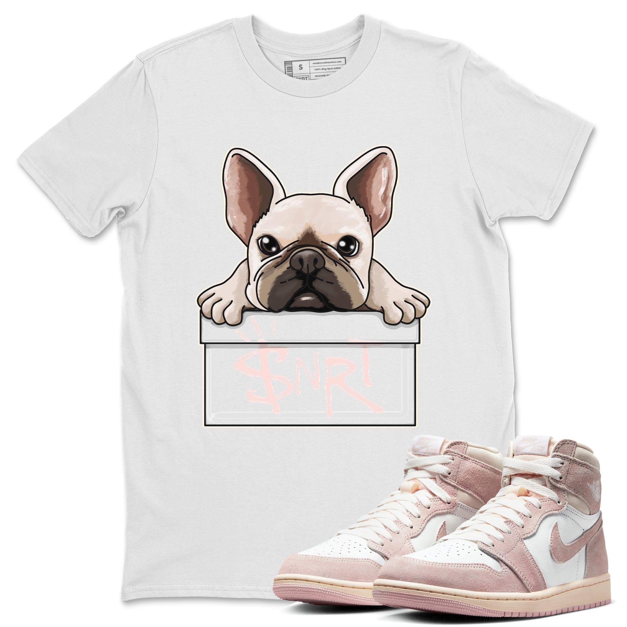 French Bulldog Unisex Tops - Air Jordan 1 Washed Pink