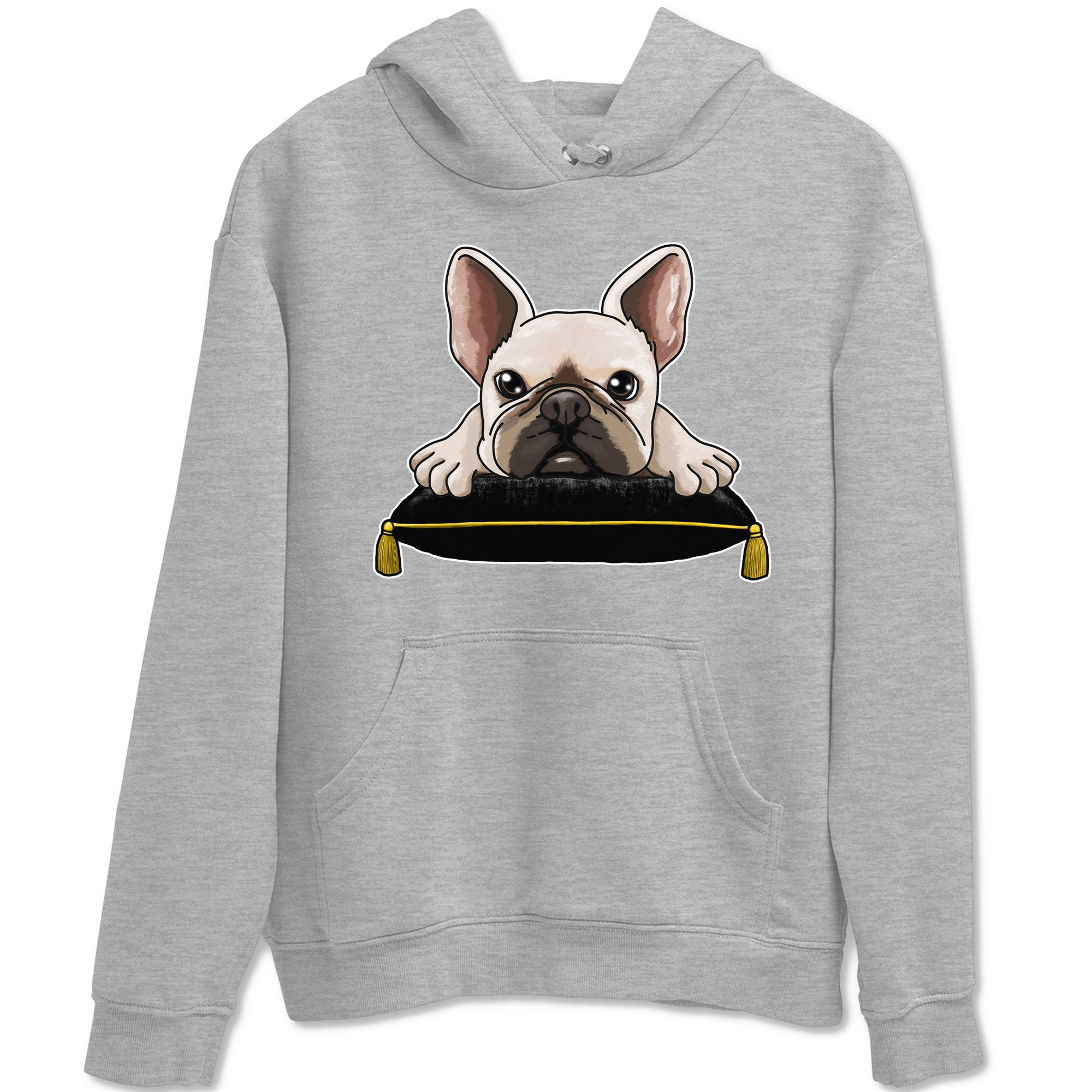French Bulldog snkmatch Tees - Air Jordan 1 Yellow Ochre