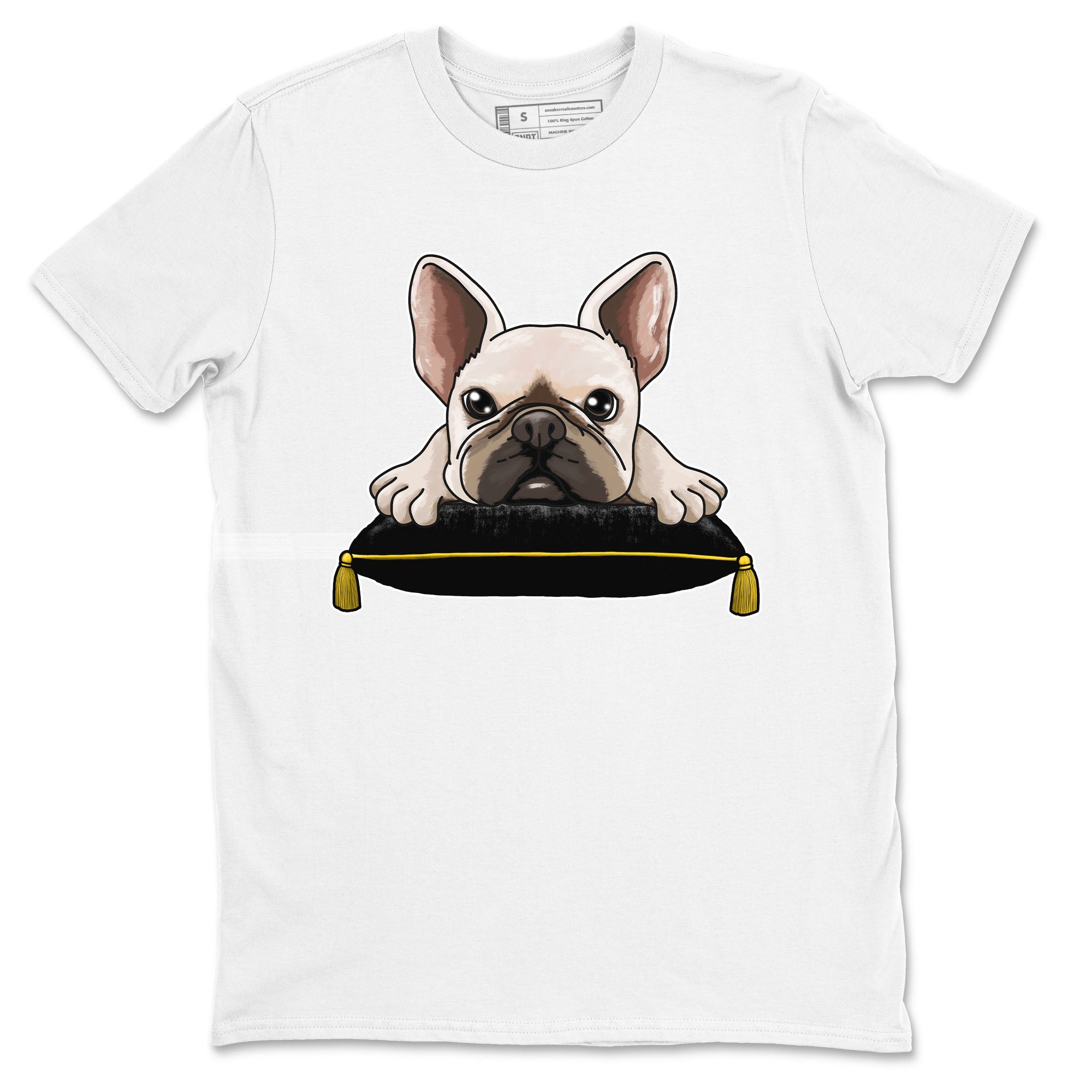 French Bulldog snkmatch Tees - Air Jordan 1 Yellow Ochre