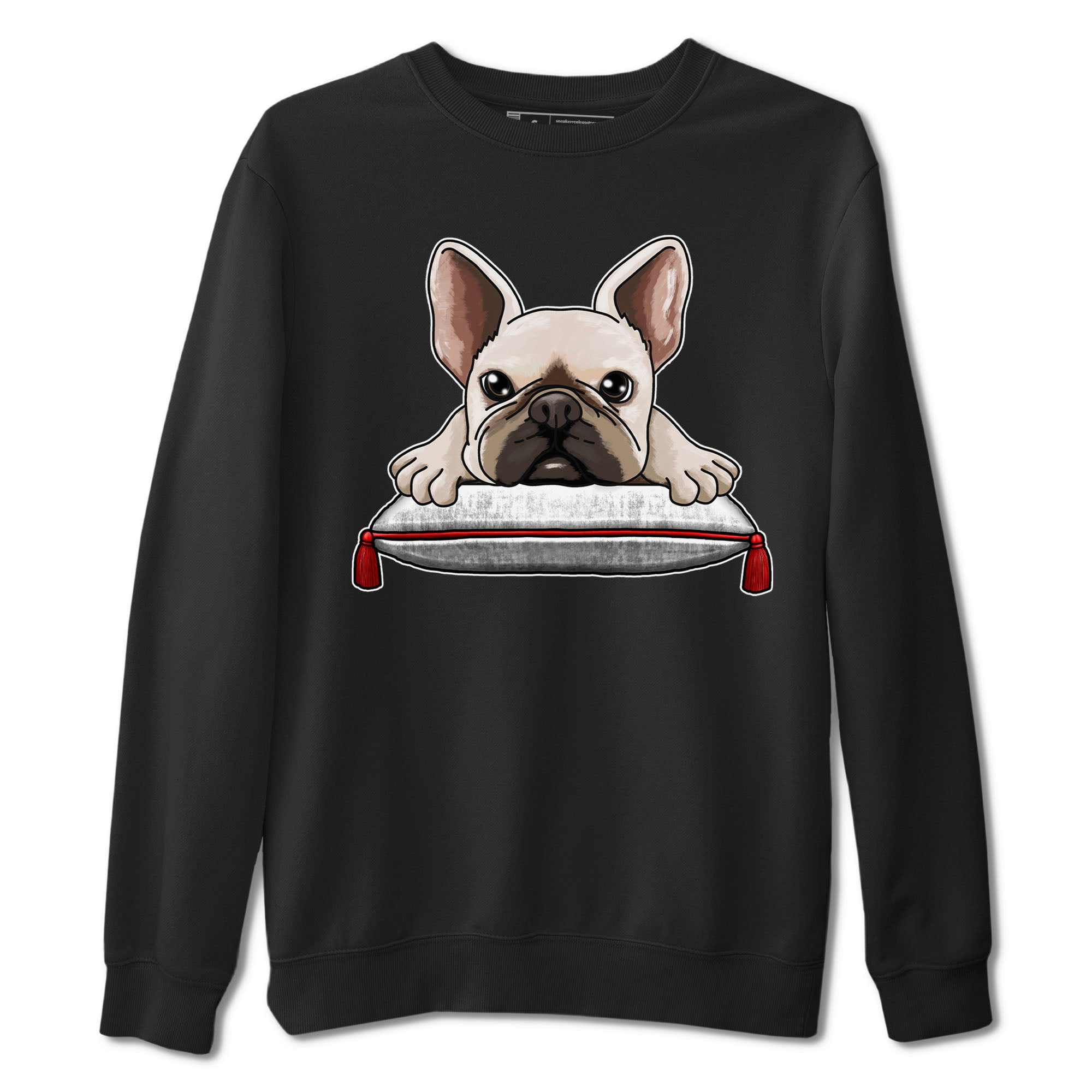French Bulldog snkmatch Tee - Air Jordan 12 Cherry
