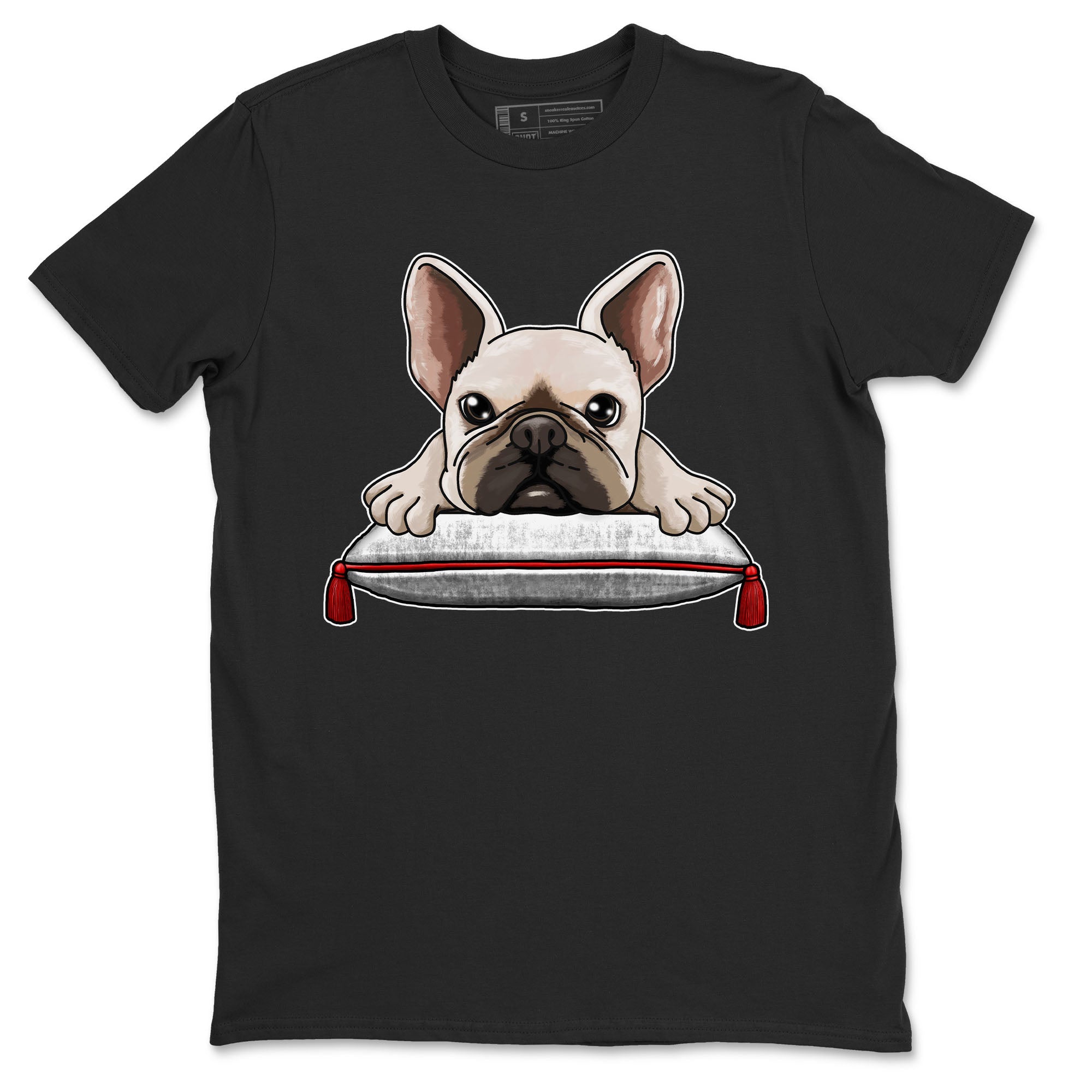 French Bulldog snkmatch Tee - Air Jordan 12 Cherry
