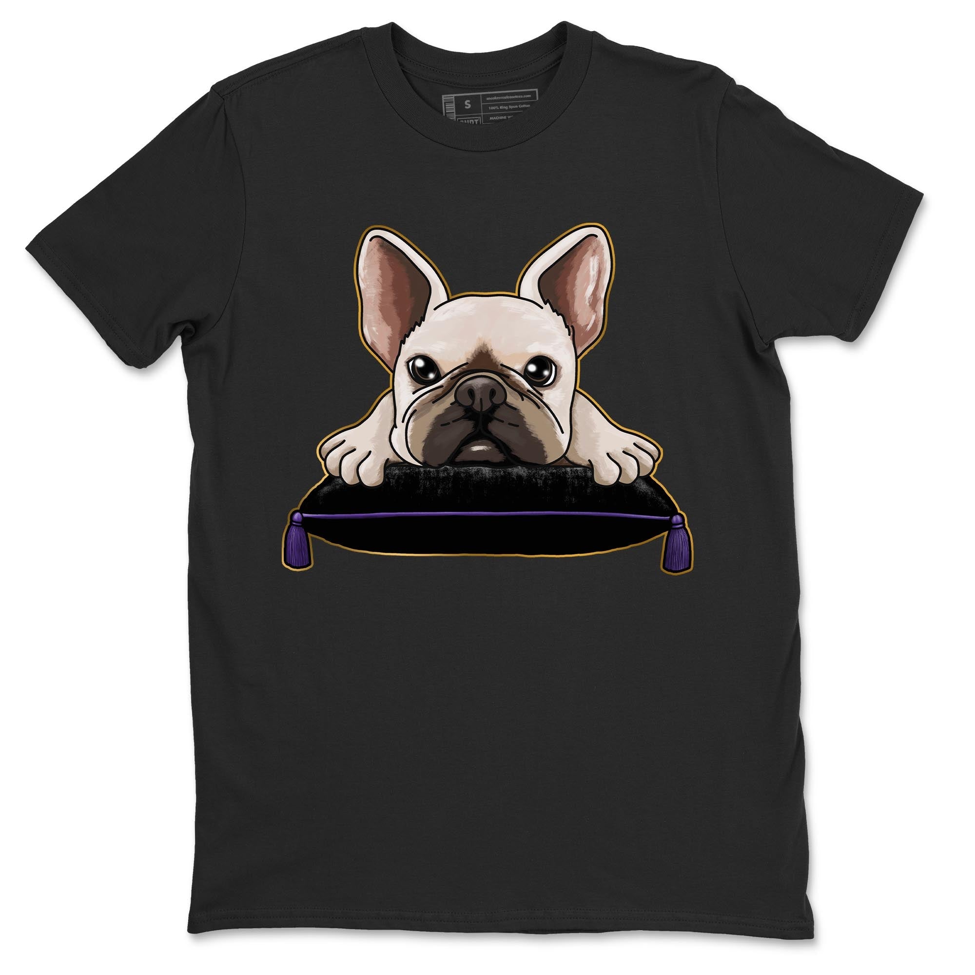 French bulldog snkmatch Tee - Air Jordan 12 Field Purple