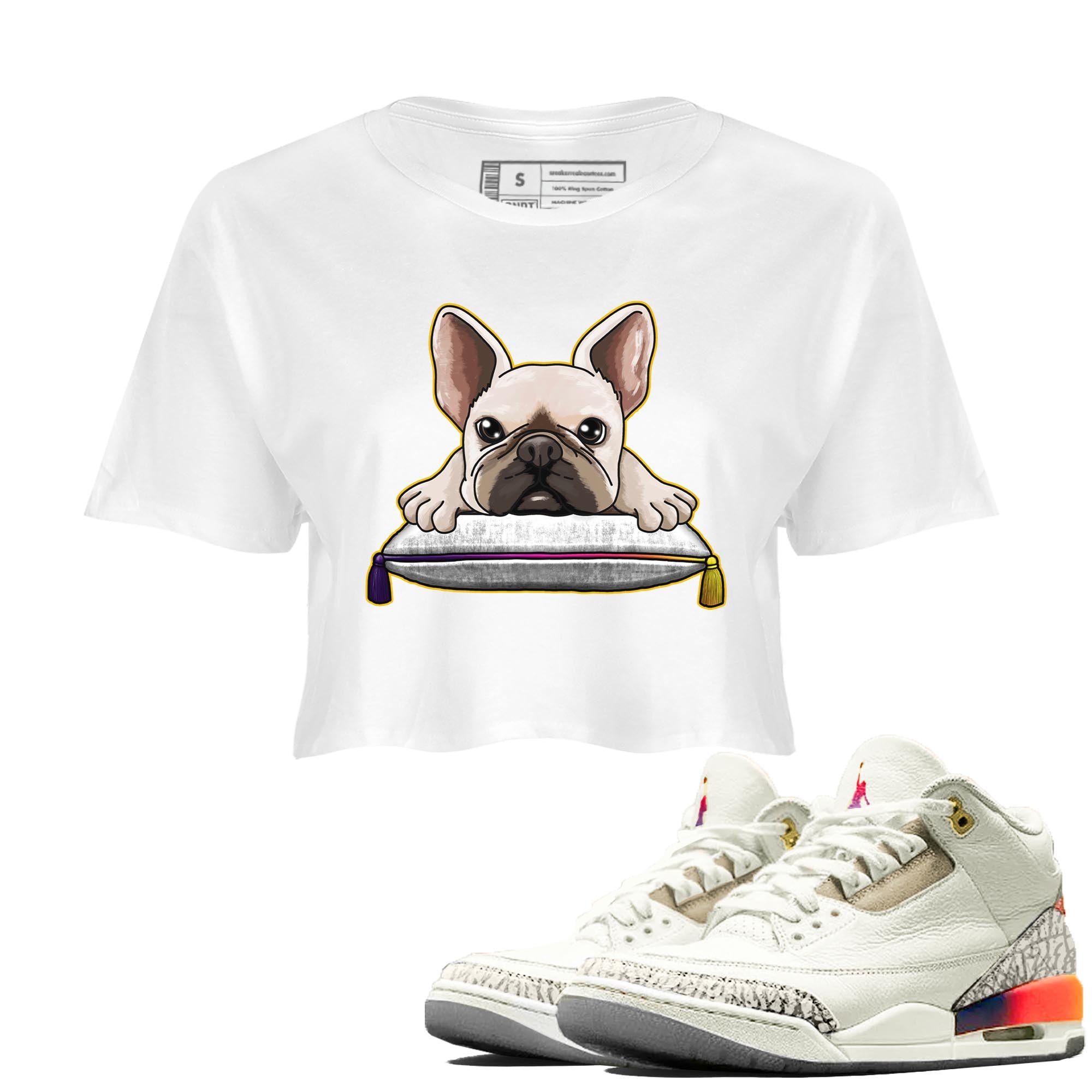 French Bulldog snkmatch Women's Top - Air Jordan 3 J Balvin