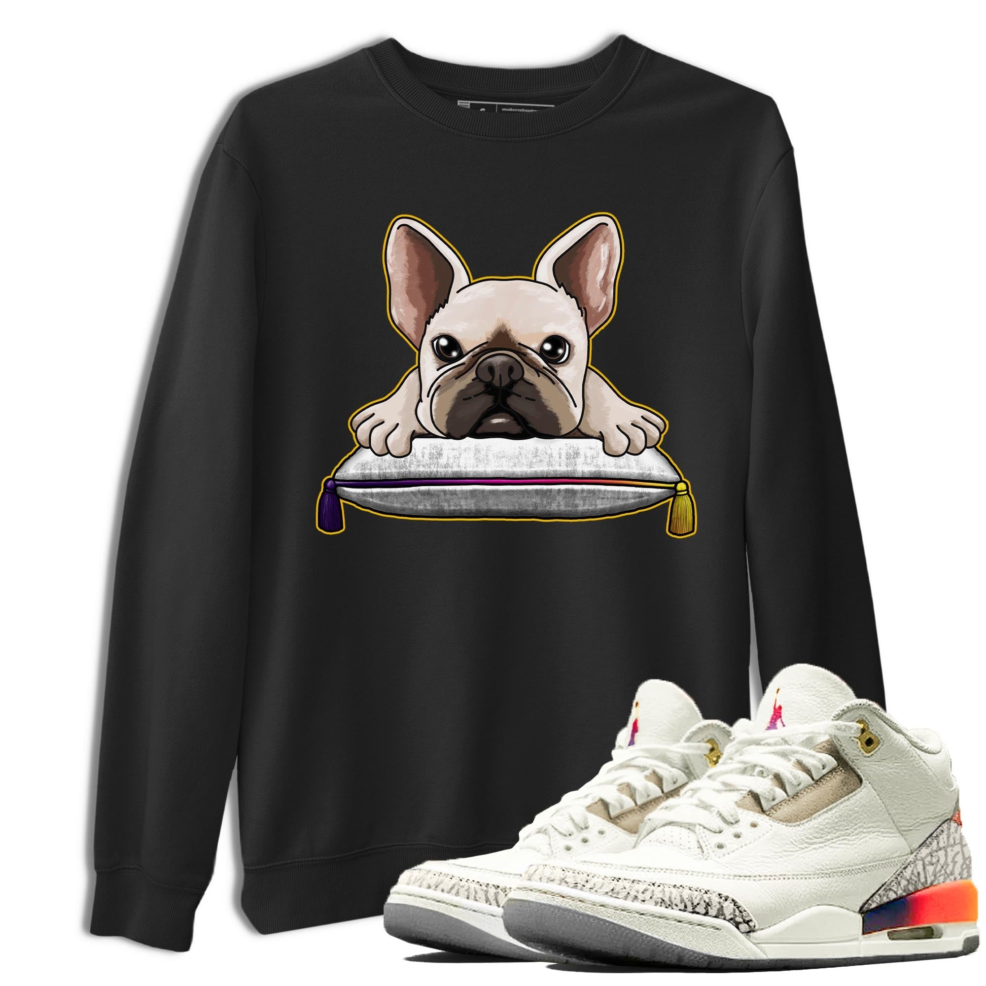 French Bulldog snkmatch Tee - Air Jordan 3 J Balvin