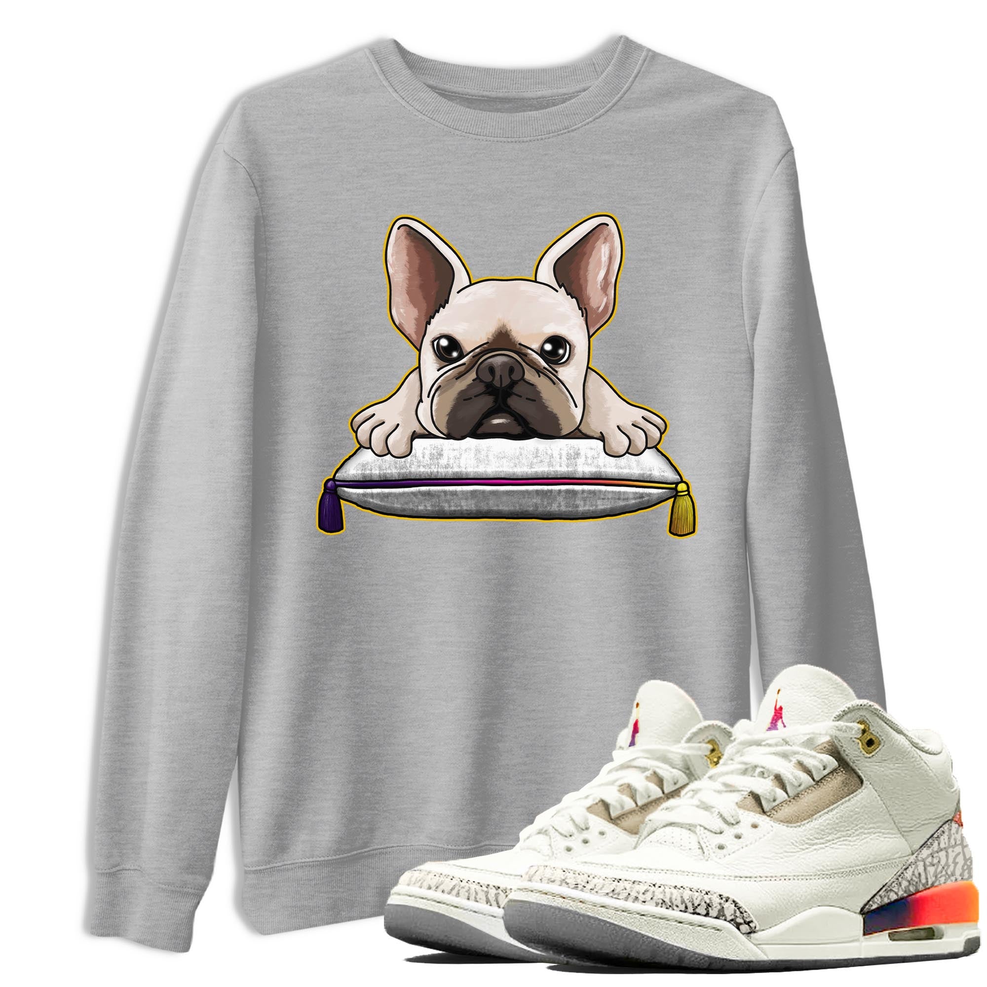 French Bulldog snkmatch Tee - Air Jordan 3 J Balvin