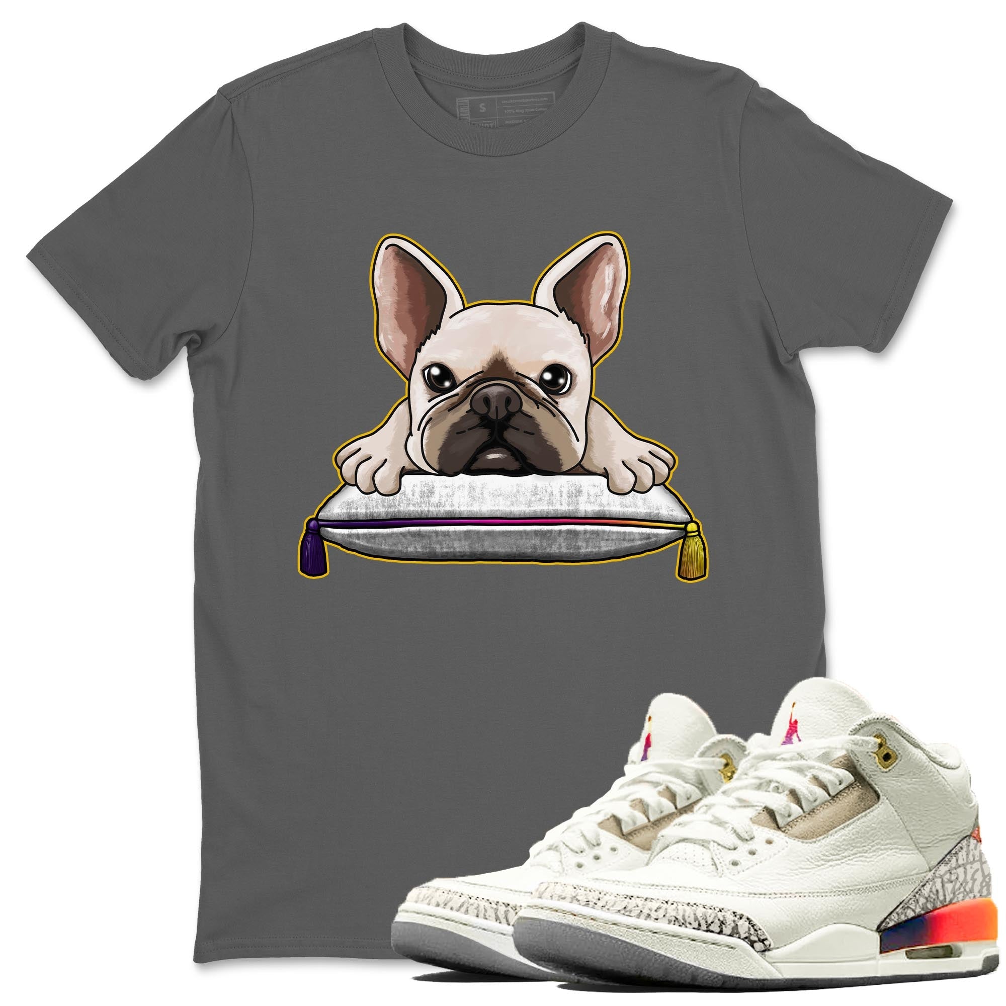 French Bulldog snkmatch Tee - Air Jordan 3 J Balvin