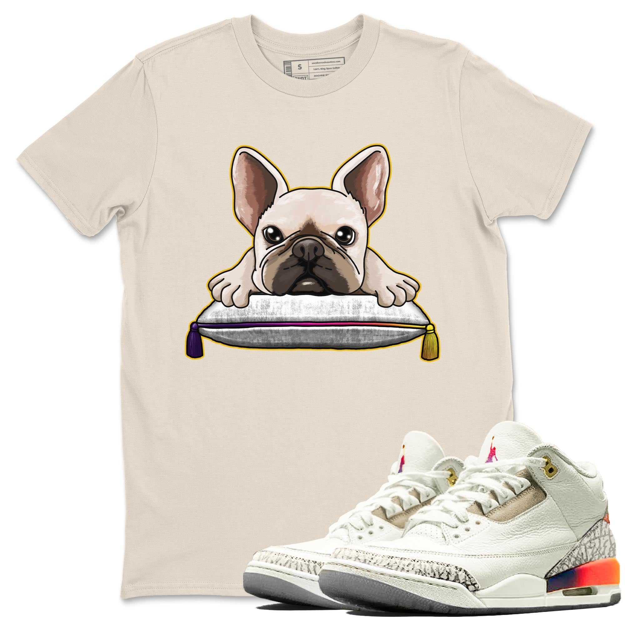 French Bulldog snkmatch Tee - Air Jordan 3 J Balvin