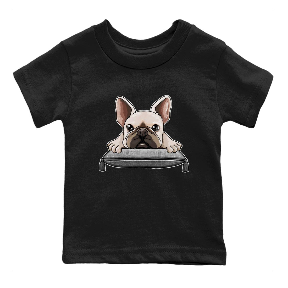 French Bulldog snkmatch Tee Kids - Air Jordan 4 Frozen Moments