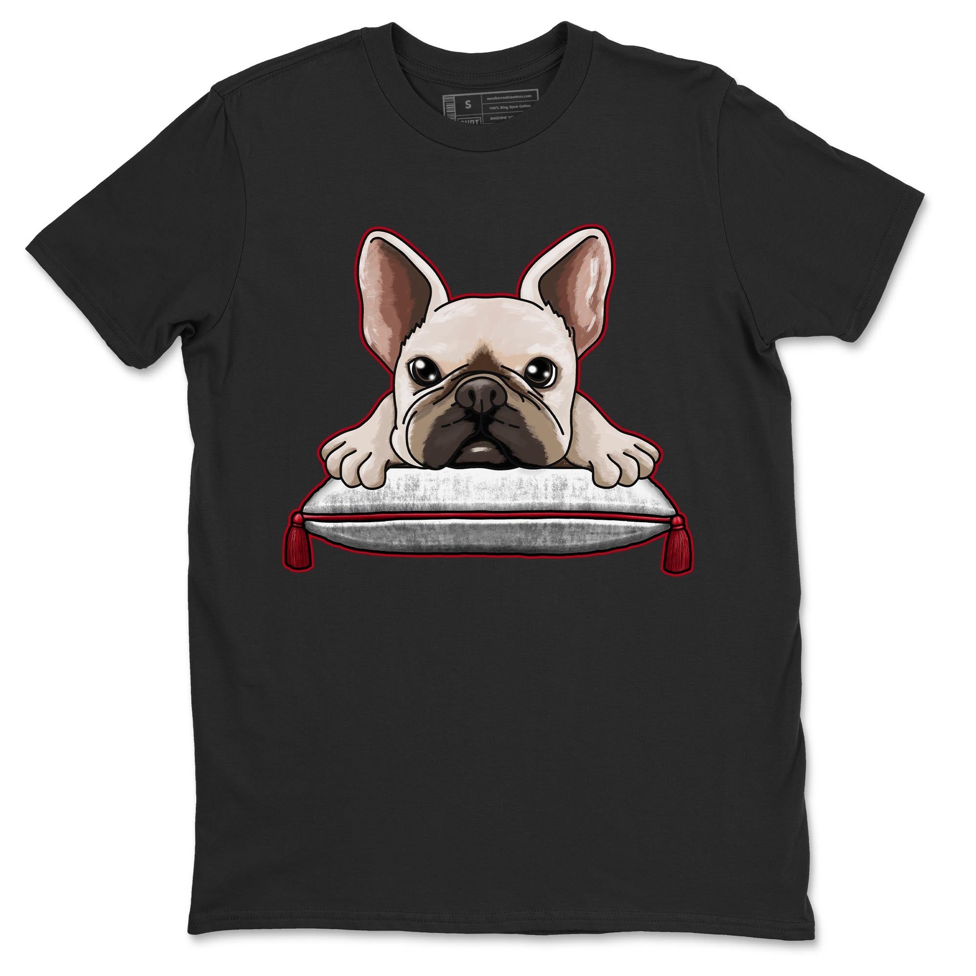 French bulldog snkmatch Tee - Air Jordan 4 Red Cement