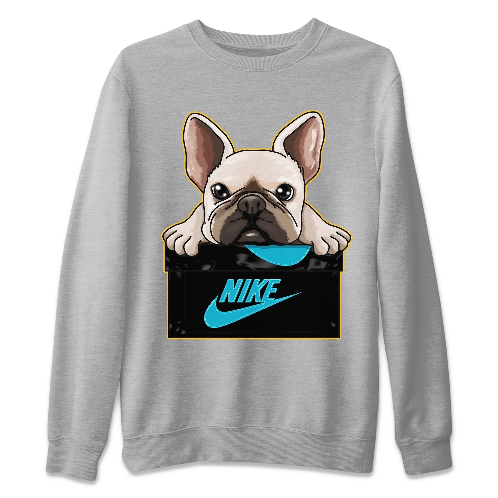 French Bulldog Unisex Tops - Air Jordan 5 Aqua