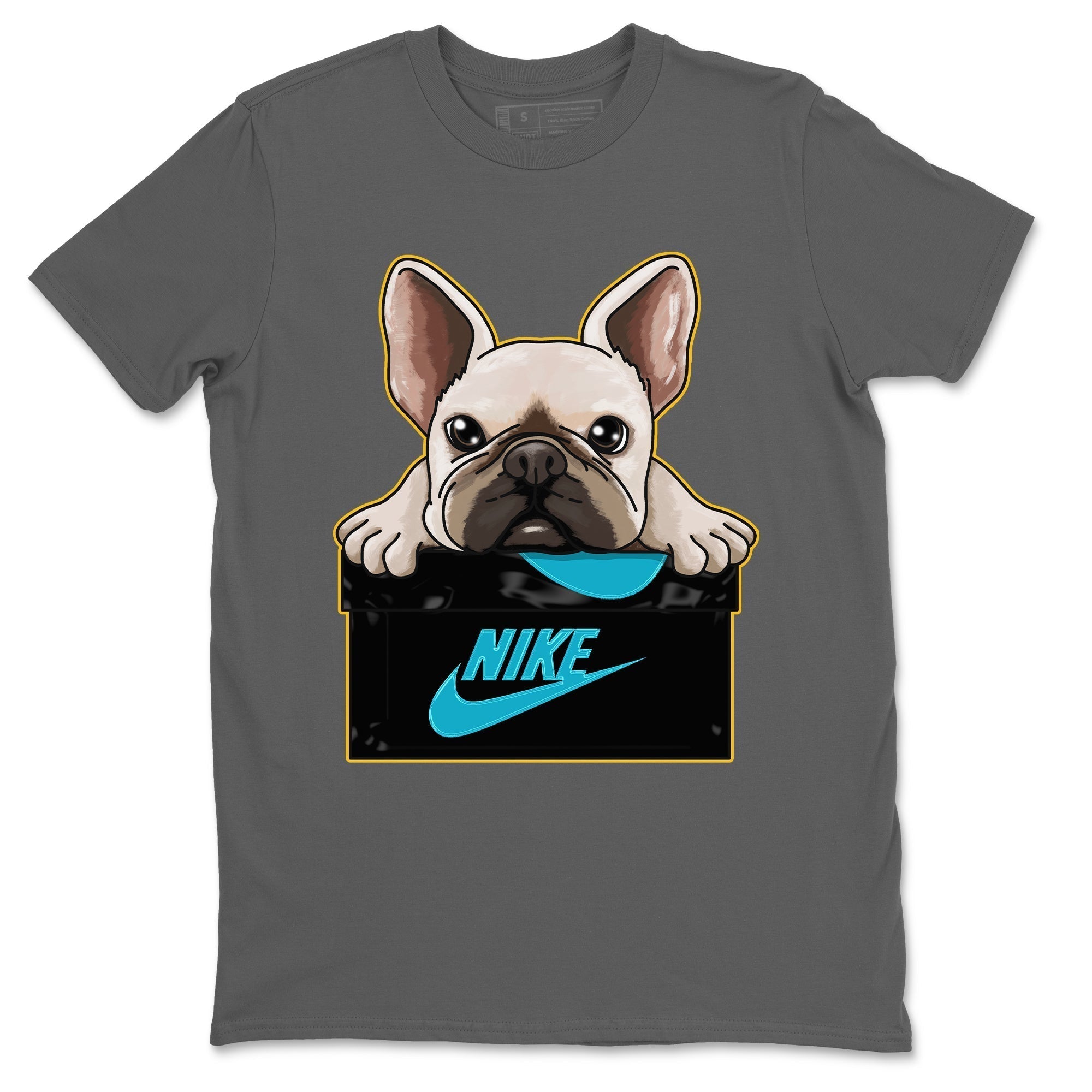 French Bulldog Unisex Tops - Air Jordan 5 Aqua