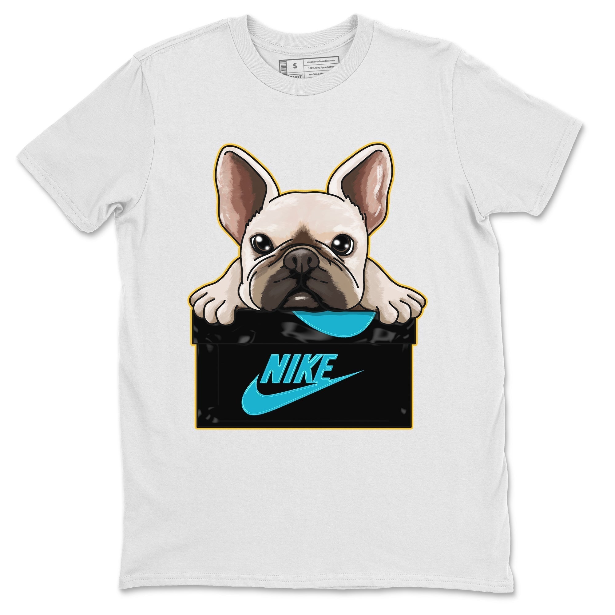 French Bulldog Unisex Tops - Air Jordan 5 Aqua
