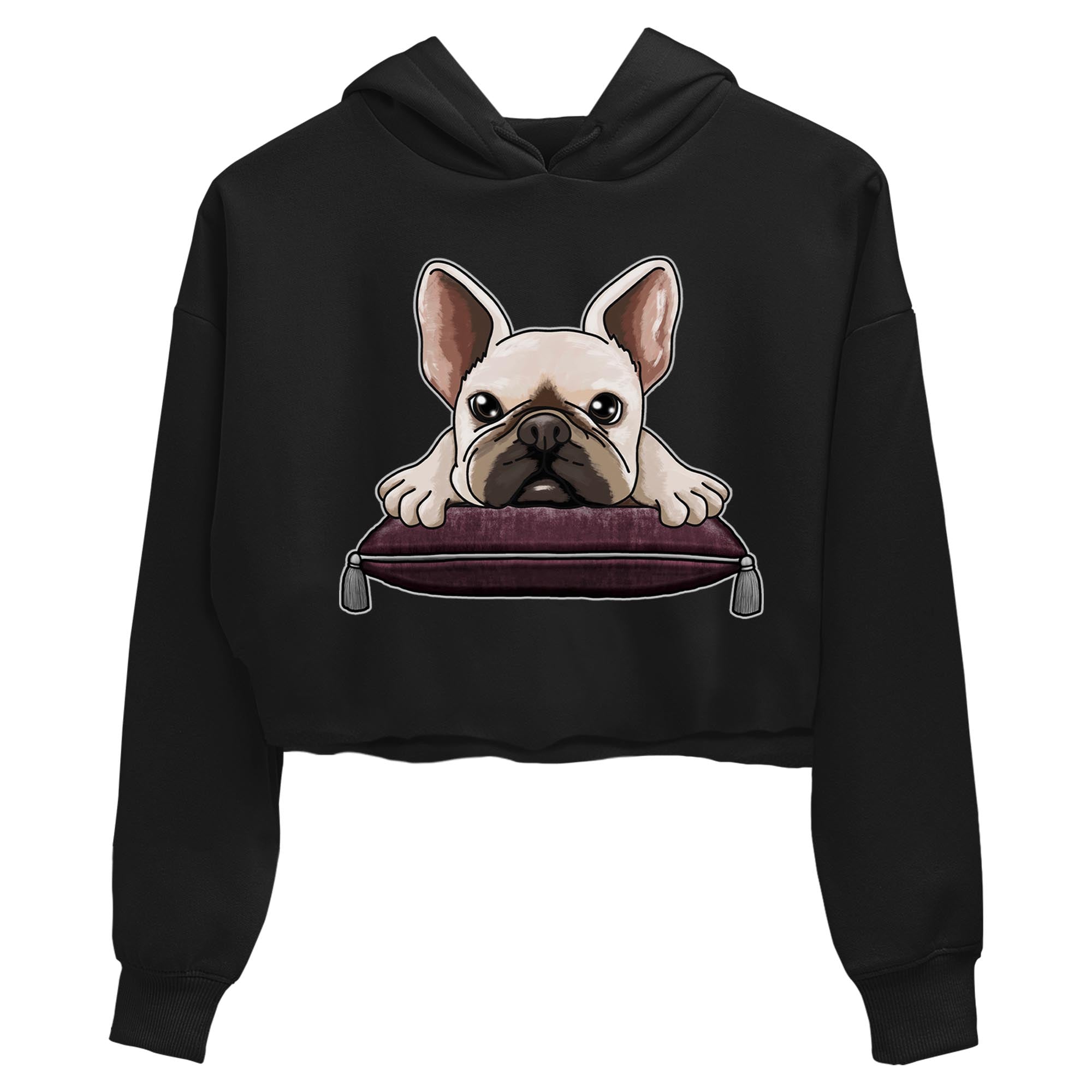 French Bulldog snkmatch Women's Top - Air Jordan 5 Burgundy