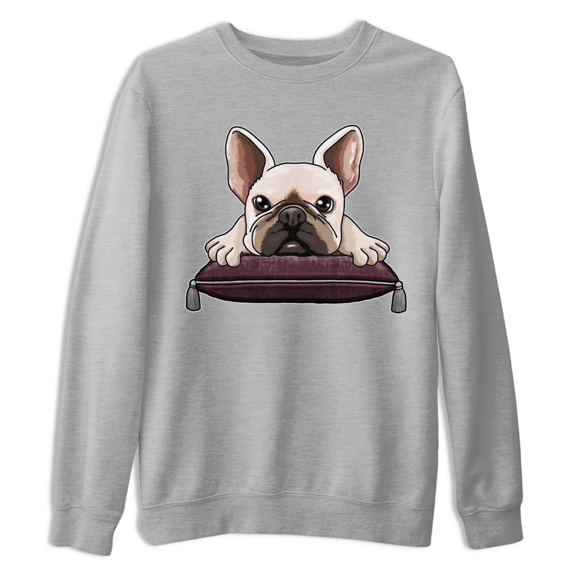 French Bulldog snkmatch Tee - Air Jordan 5 Burgundy