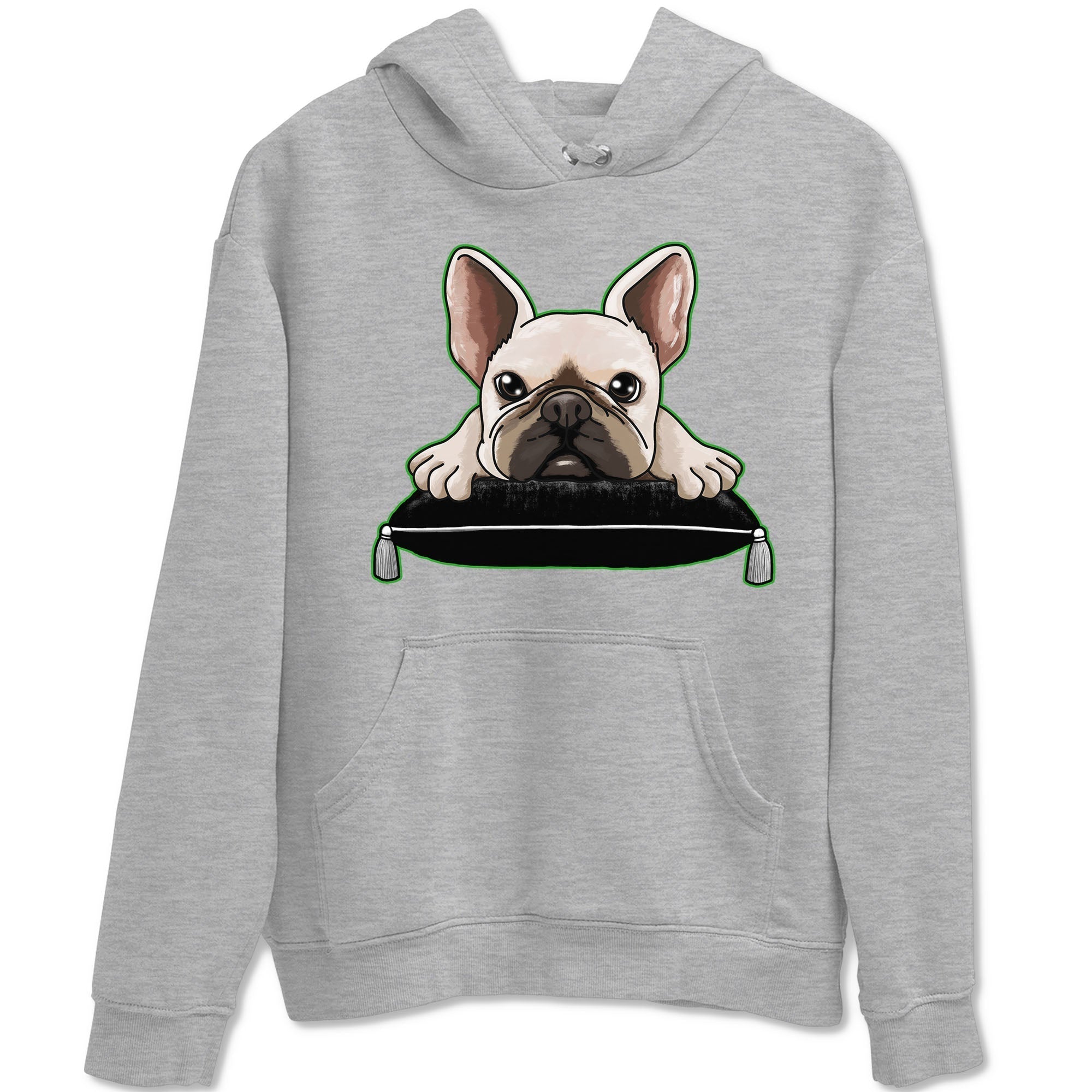 French Bulldog snkmatch Tees - Air Jordan 5 Lucky Green
