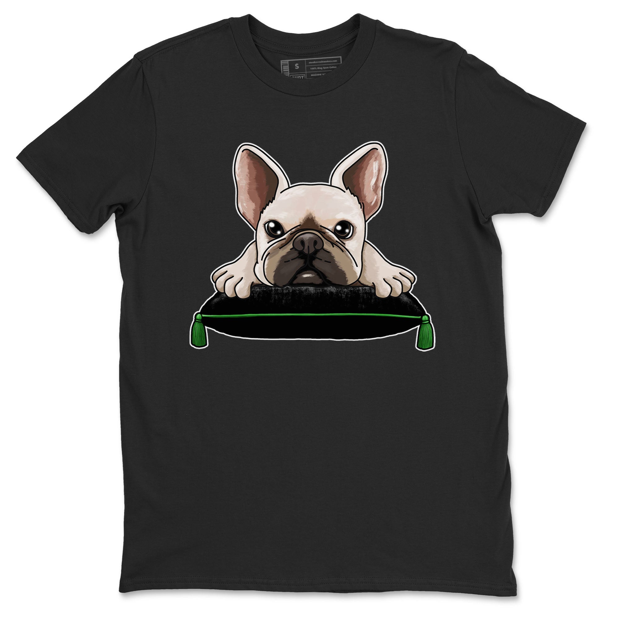 French Bulldog snkmatch Tees - Air Jordan 5 Lucky Green