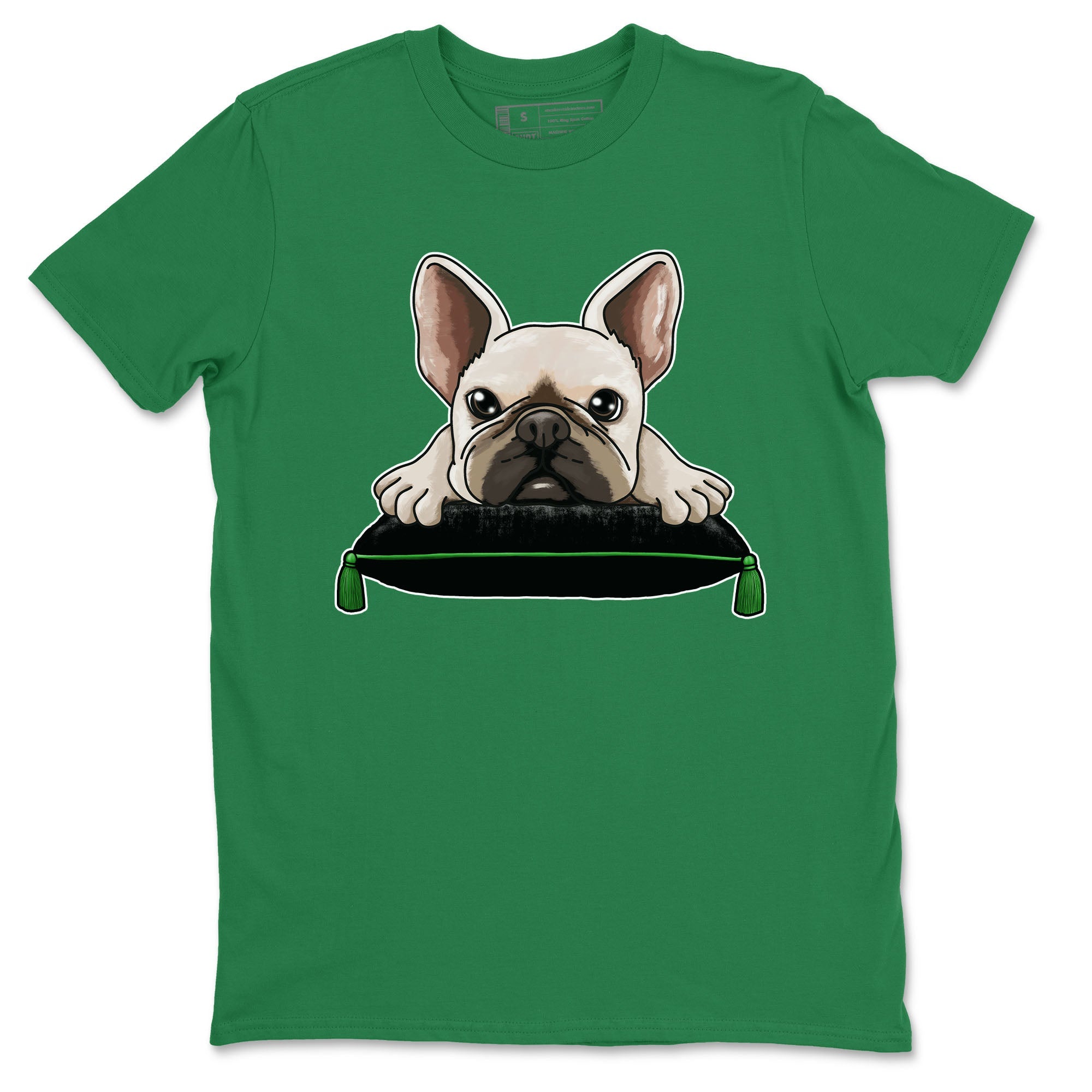 French Bulldog snkmatch Tees - Air Jordan 5 Lucky Green