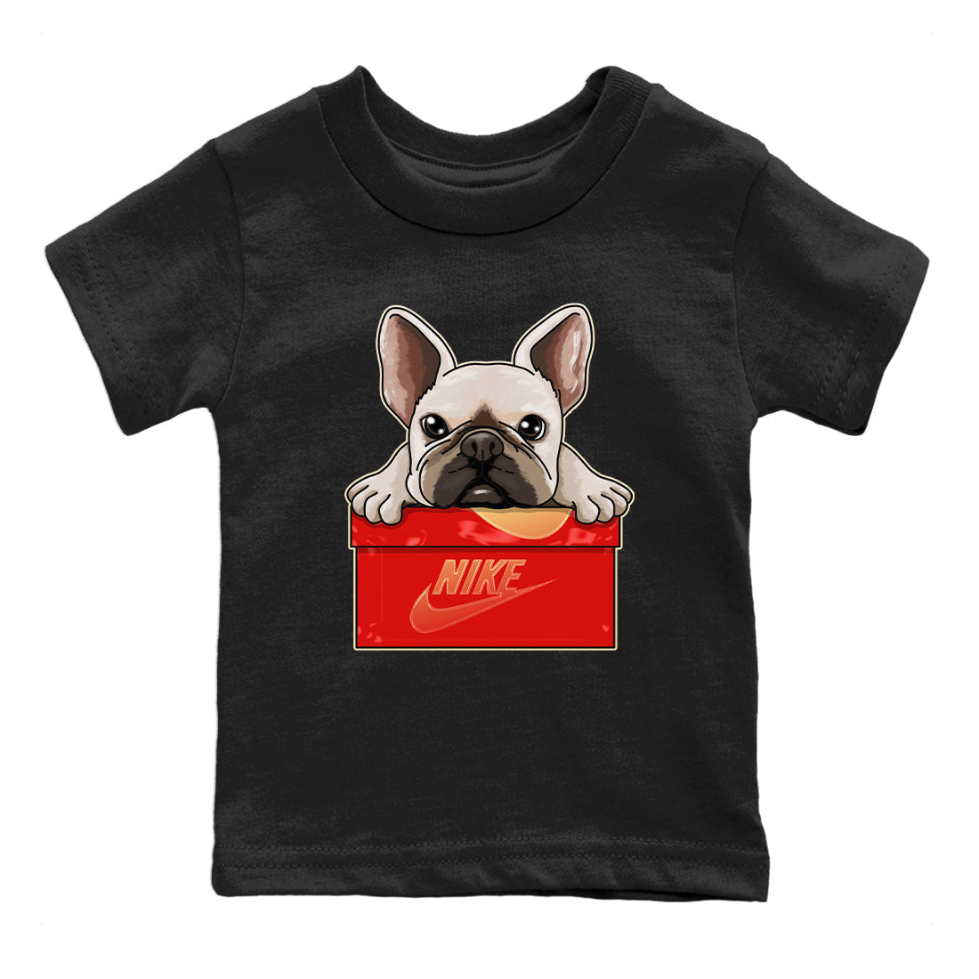 French Bulldog Kids Tops - Air Jordan 5 Mars For Her