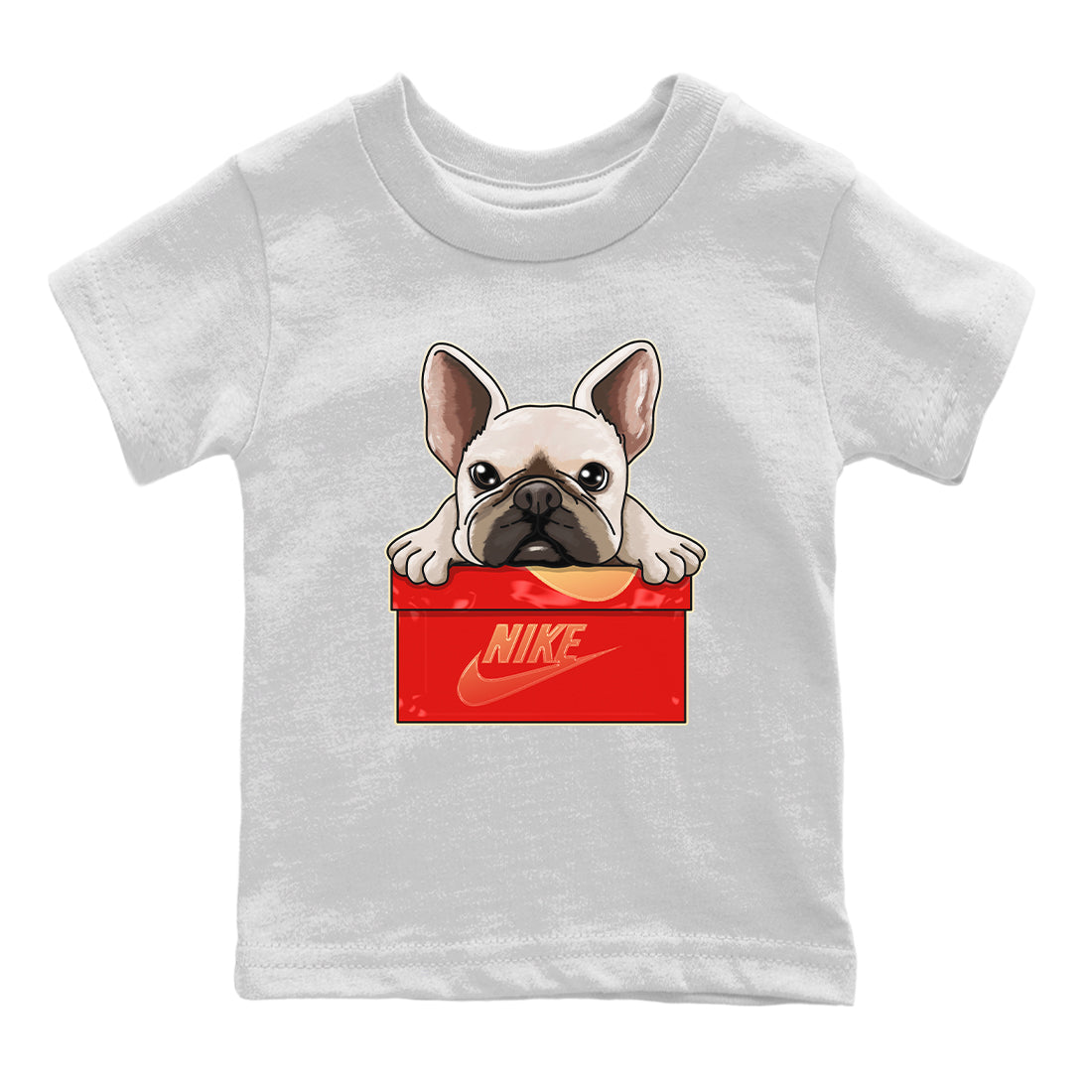 French Bulldog Kids Tops - Air Jordan 5 Mars For Her
