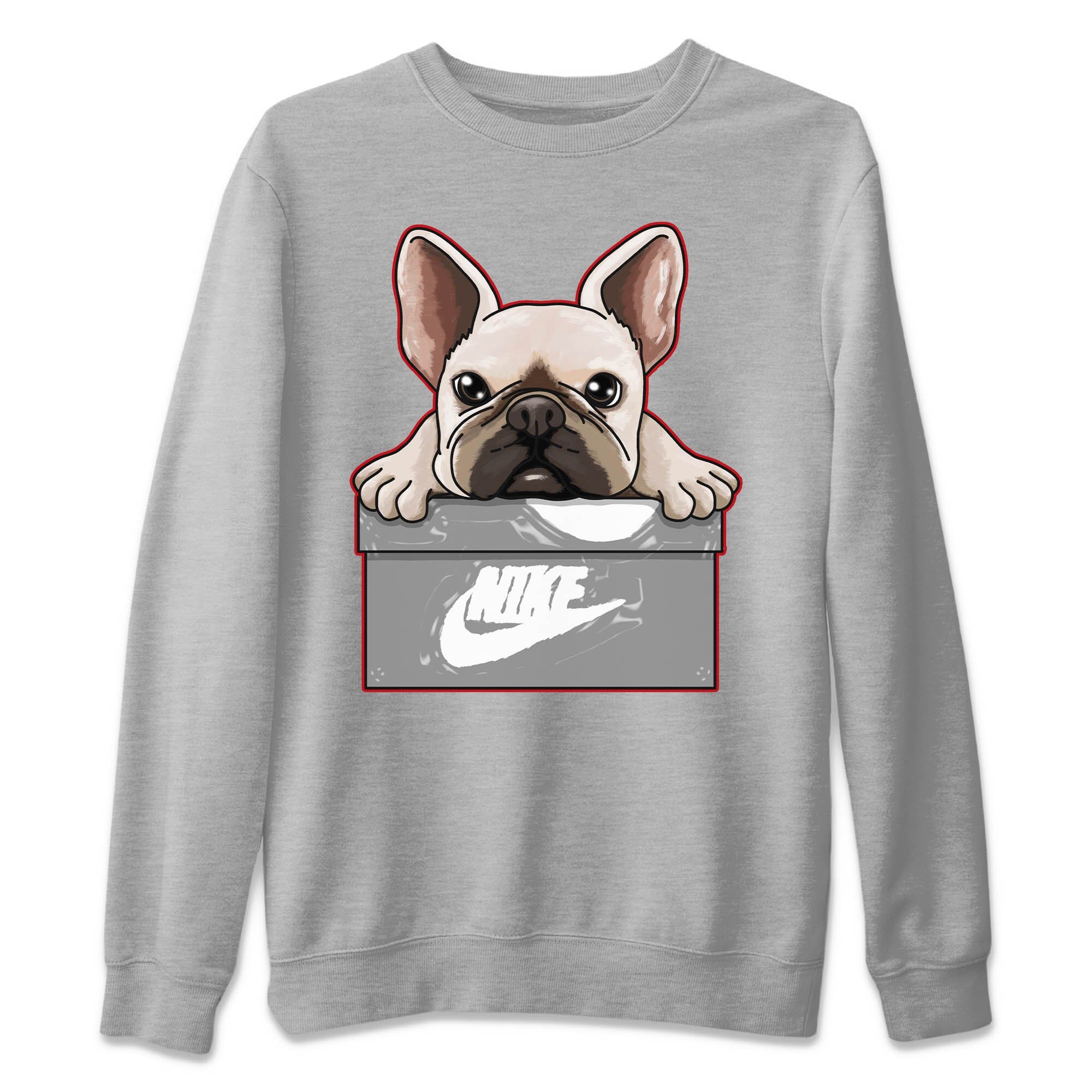 French Bulldog Unisex Tops - Air Jordan 9 Fire Red