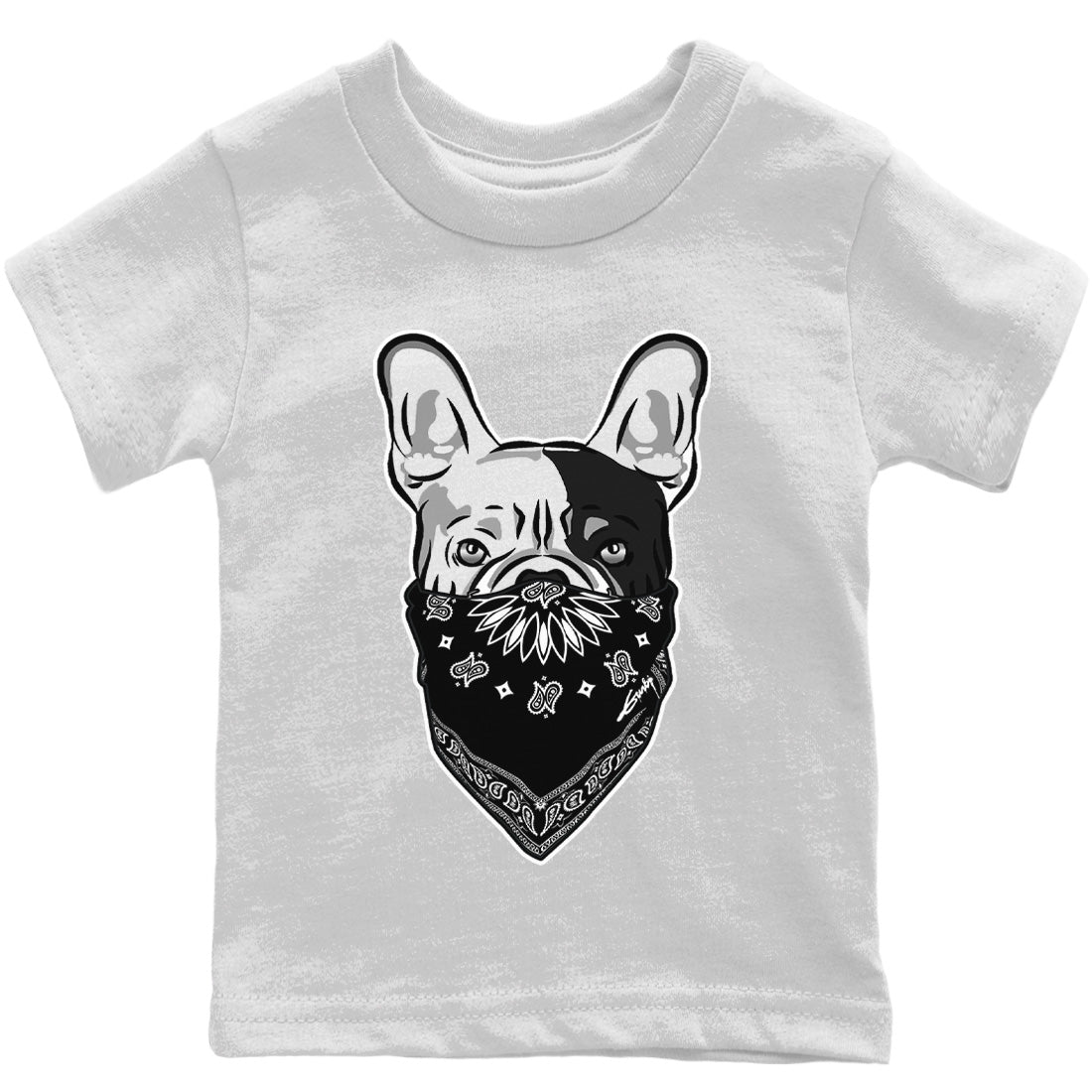 French Bulldog Bandana Kids Tops - Dunk Panda