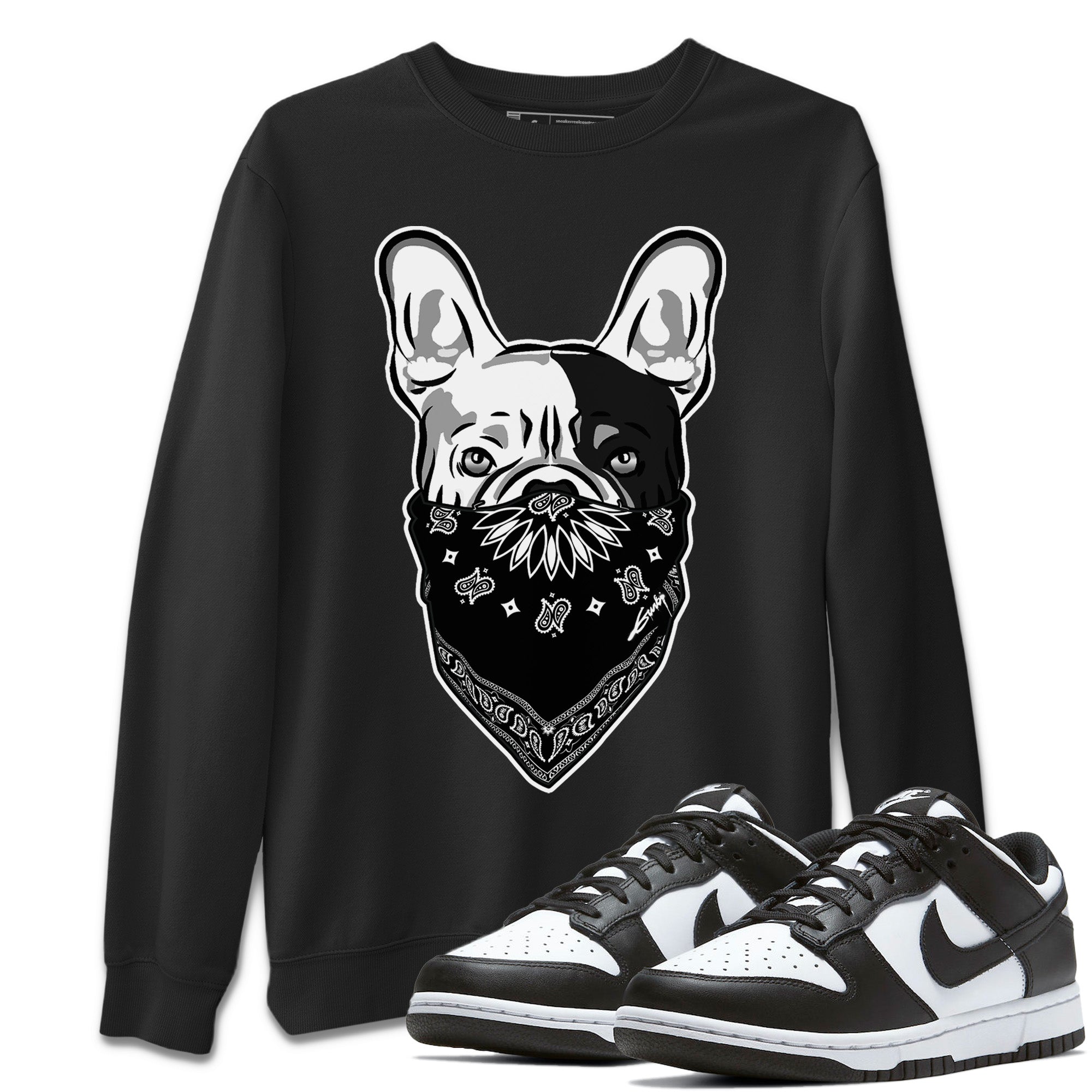 French Bulldog Bandana Unisex Tops - Dunk Panda