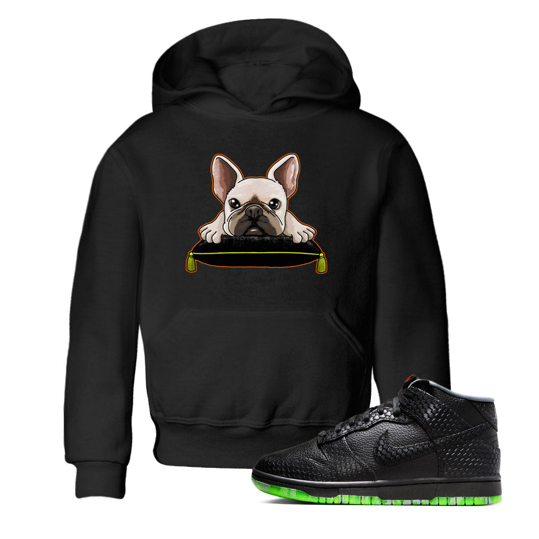 French Bulldog snkmatch Tee Kids - Dunk Halloween