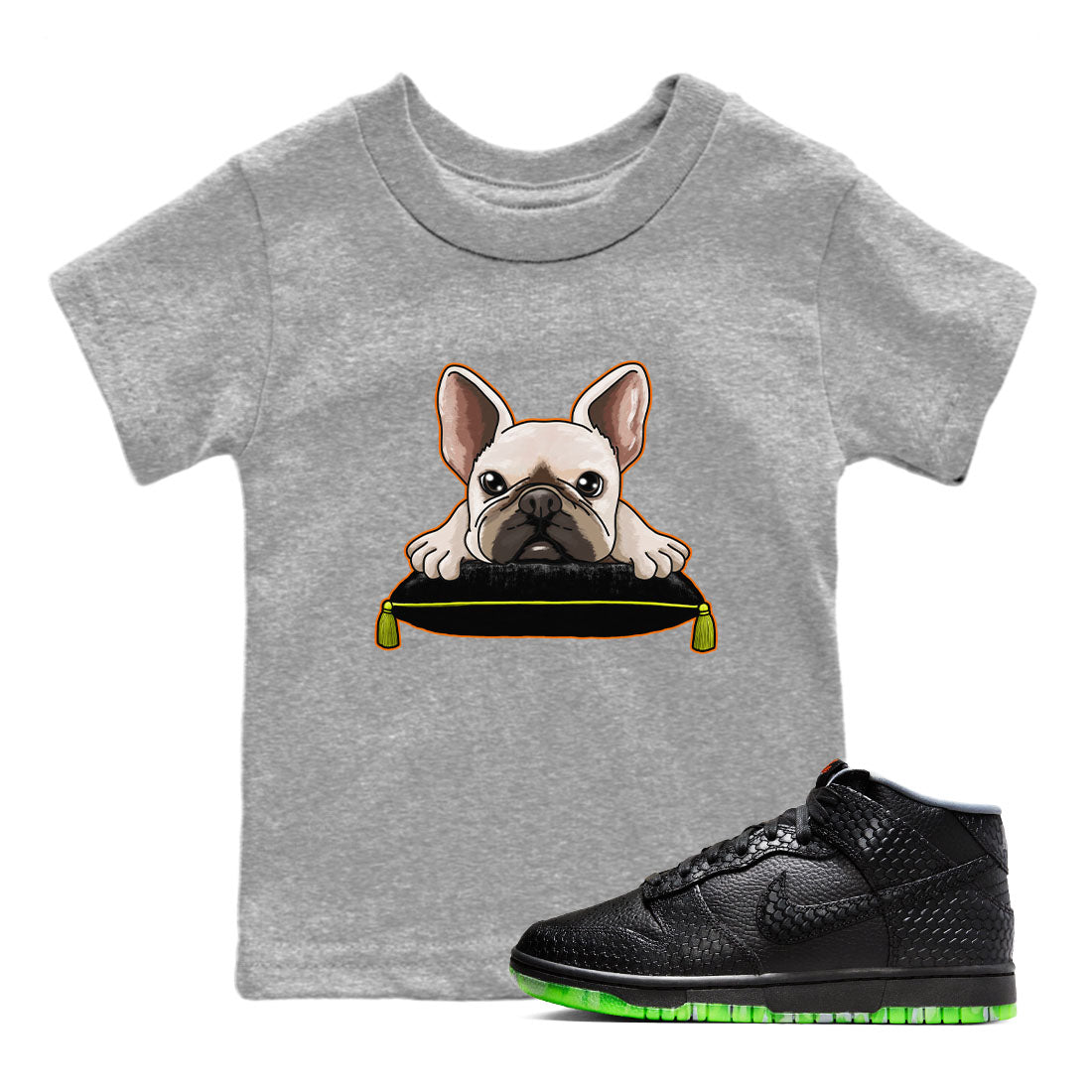 French Bulldog snkmatch Tee Kids - Dunk Halloween
