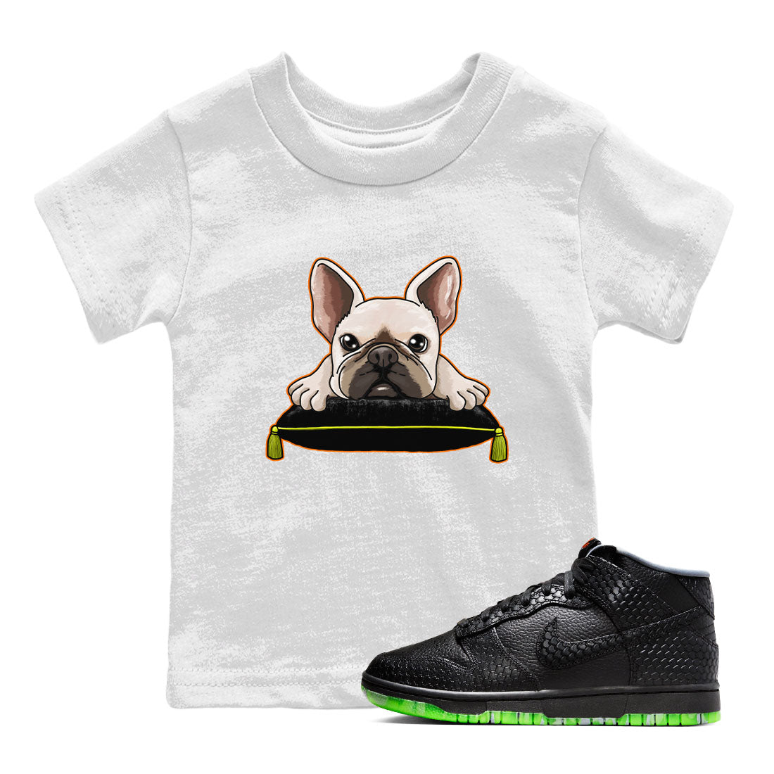 French Bulldog snkmatch Tee Kids - Dunk Halloween
