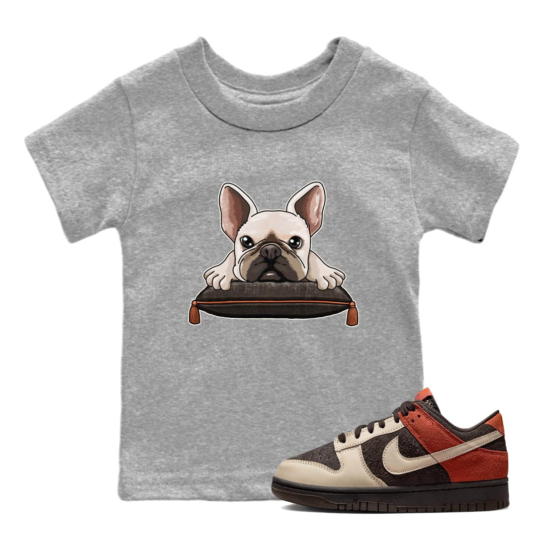 French Bulldog snkmatch Tee Kids - Dunk Red Panda