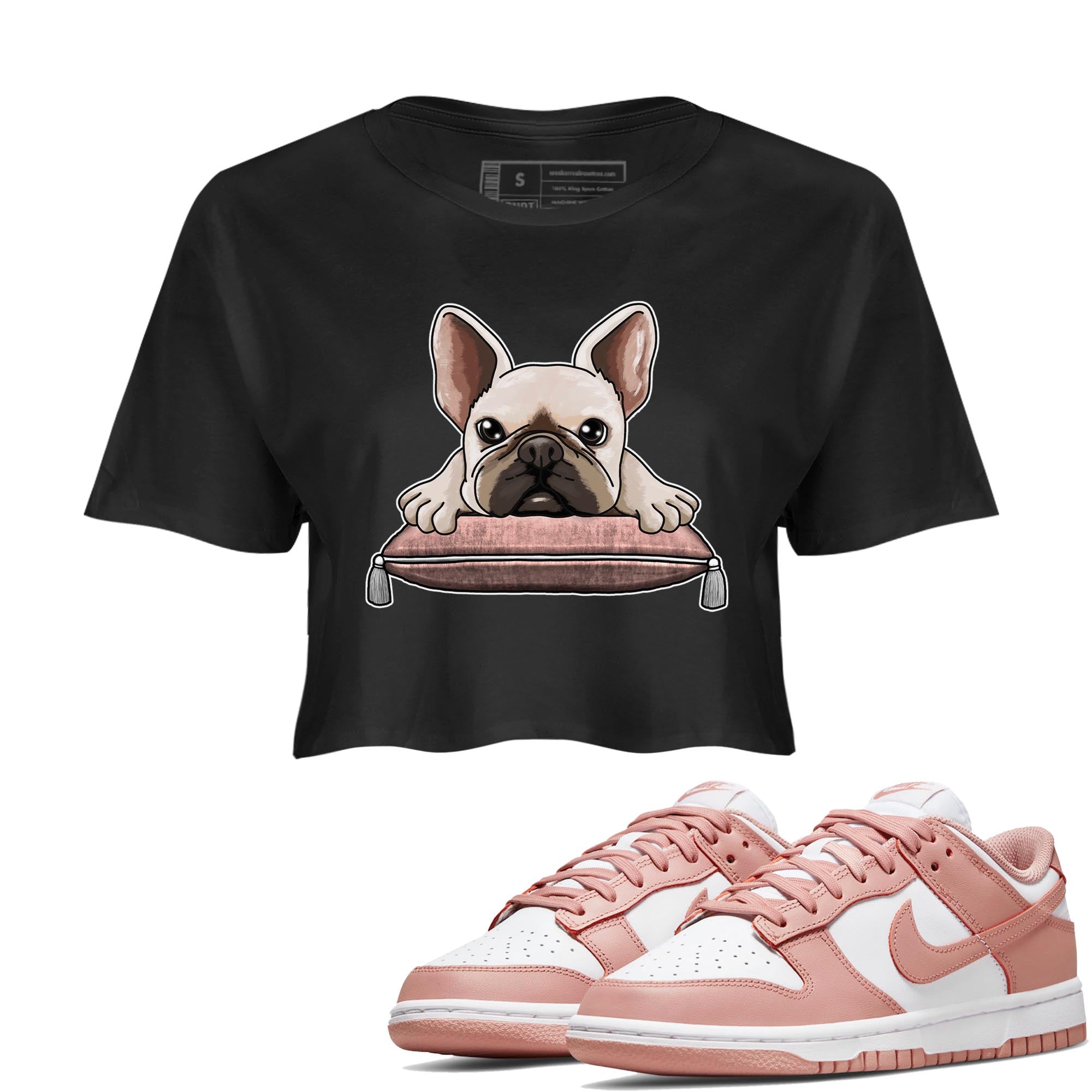 French Bulldog snkmatch Women's Top - Dunk Rose Whisper